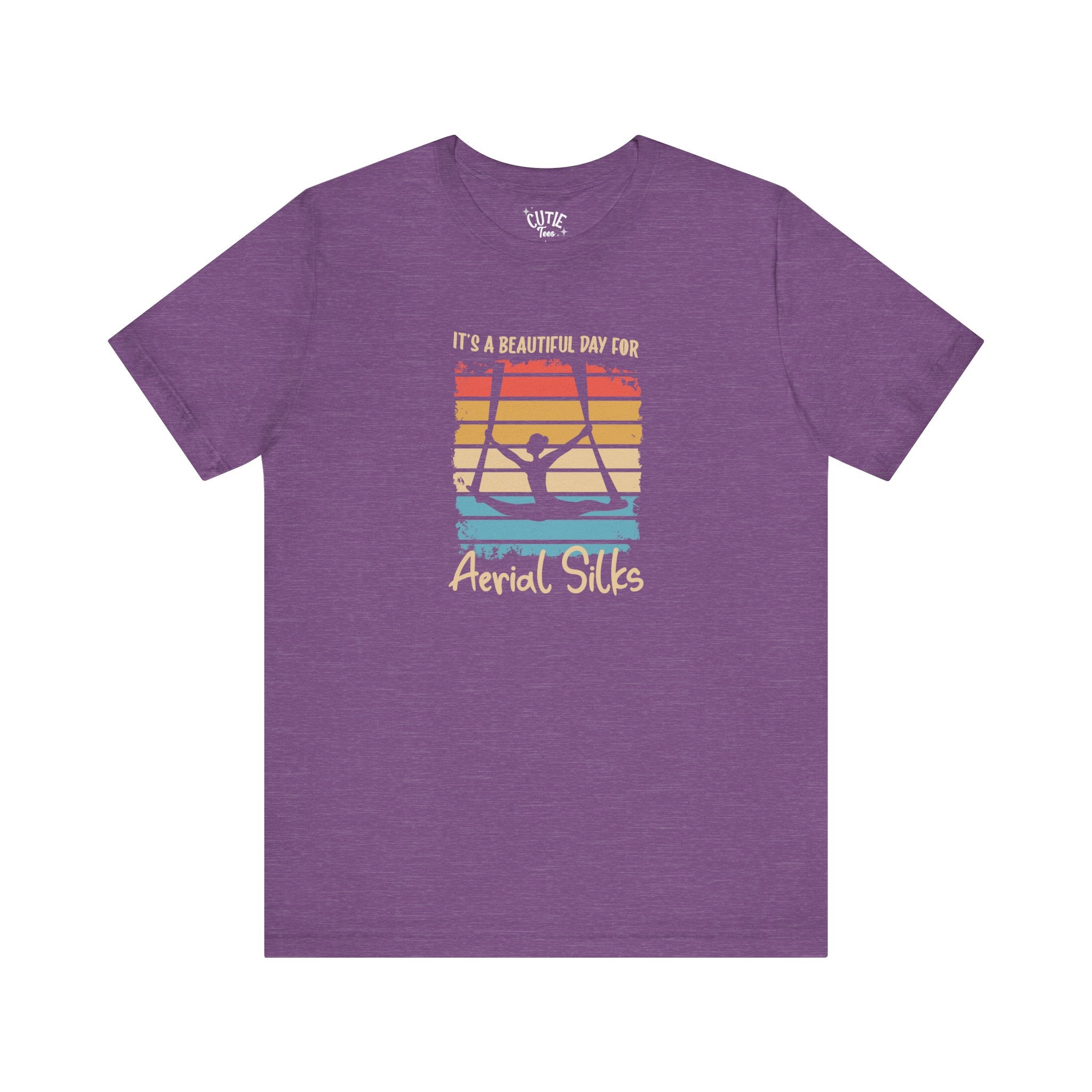 Aerial Silks Tee - It's a Beautiful Day for Aerial Silks, Fitness Shirt, Gym Wear, Dance Apparel, Aerial Arts Gift