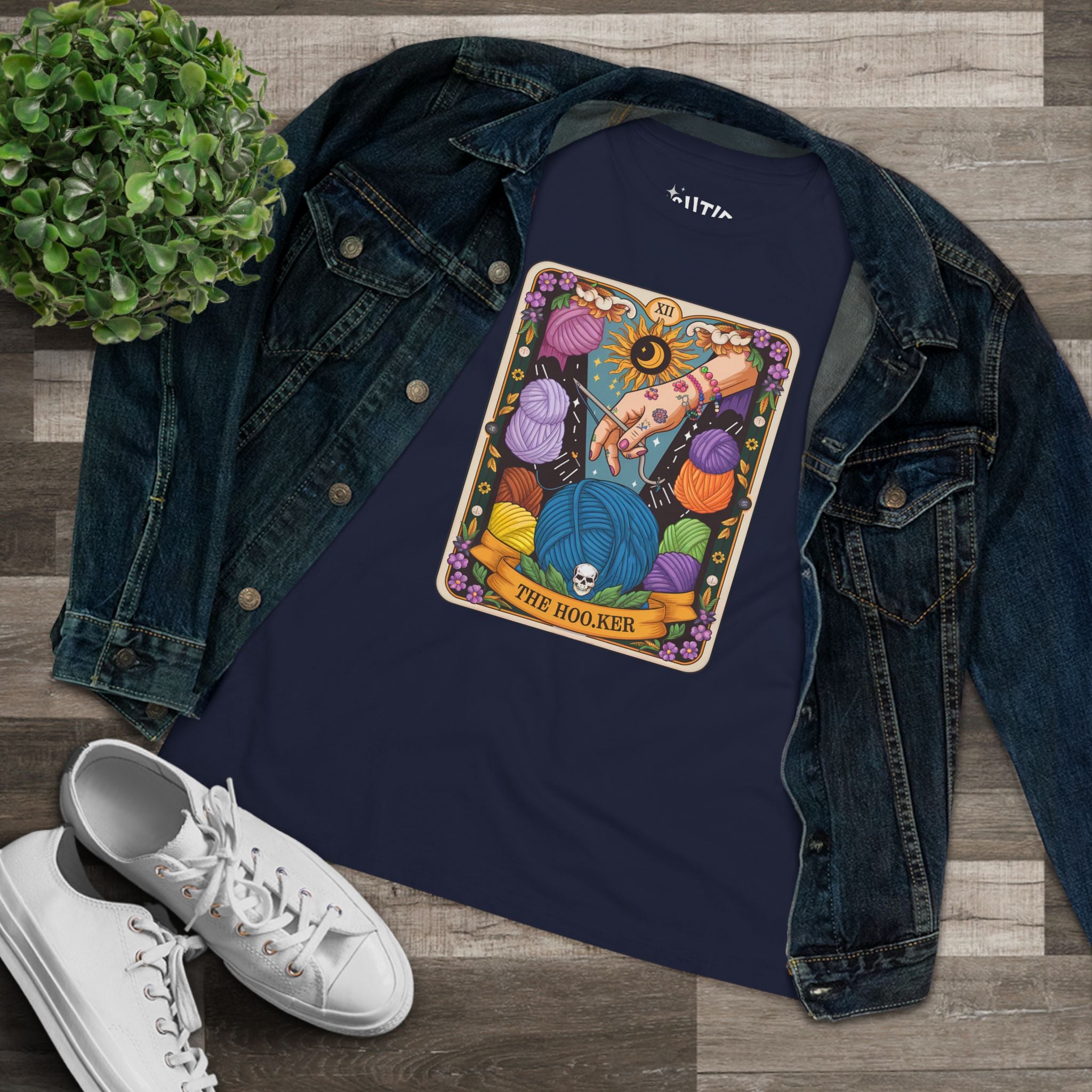 Crochet Tee - The Hooker Tarot Card Shirt