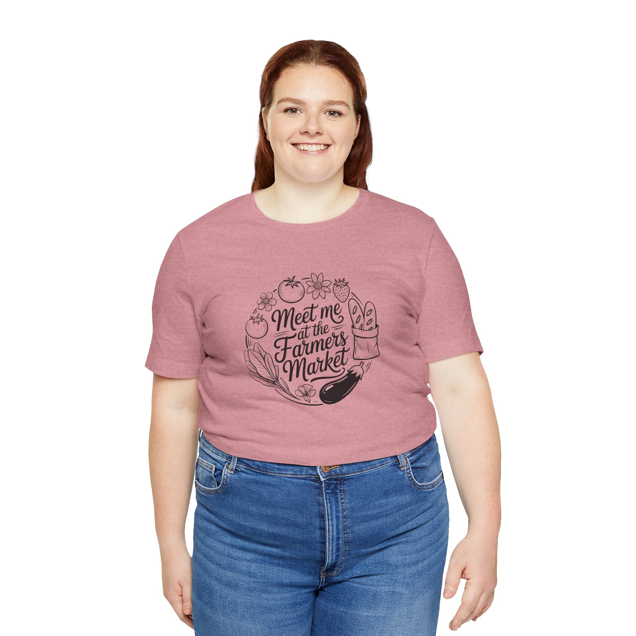 Farmers Market Tee, Summer T-Shirt, Gardening Gift, Organic Lifestyle Shirt, Farmer's Market Style, Unisex Casual Wear