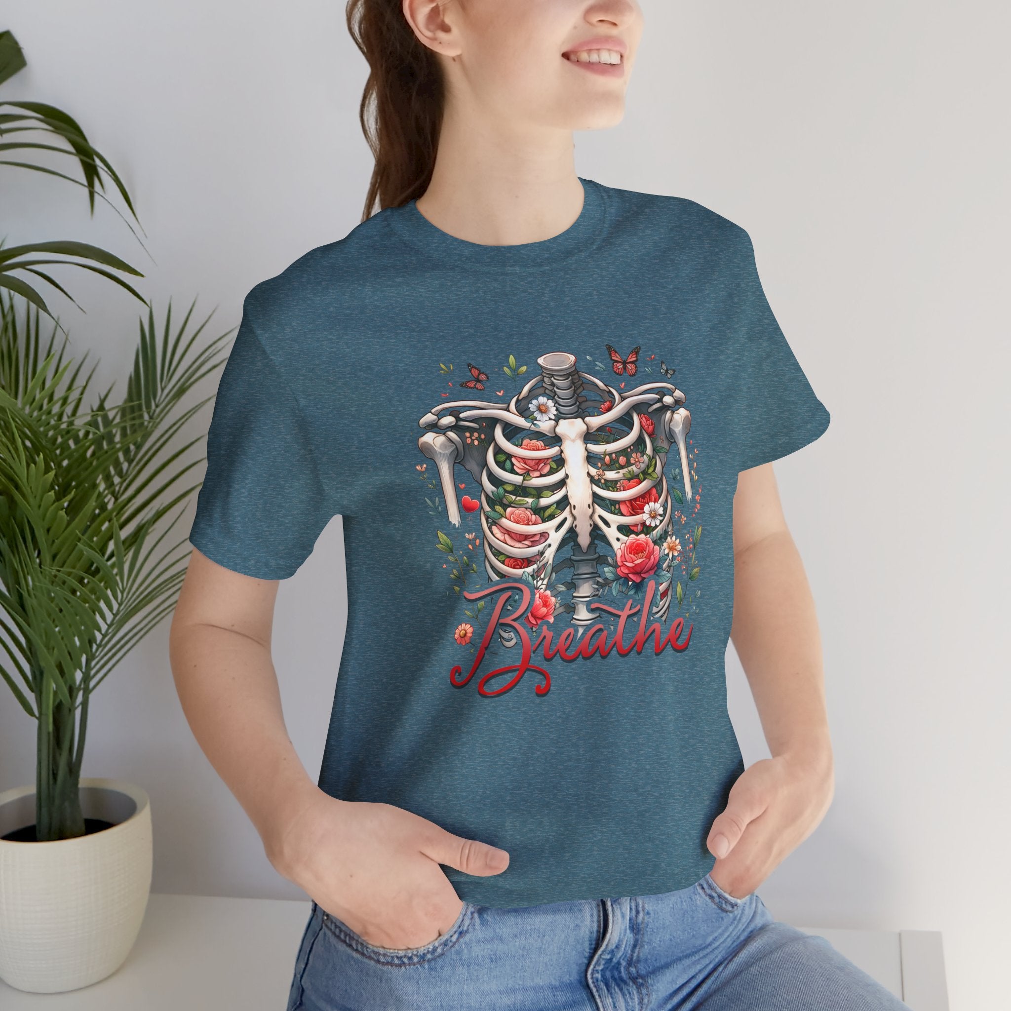 Breathe Ribcage Floral Tee