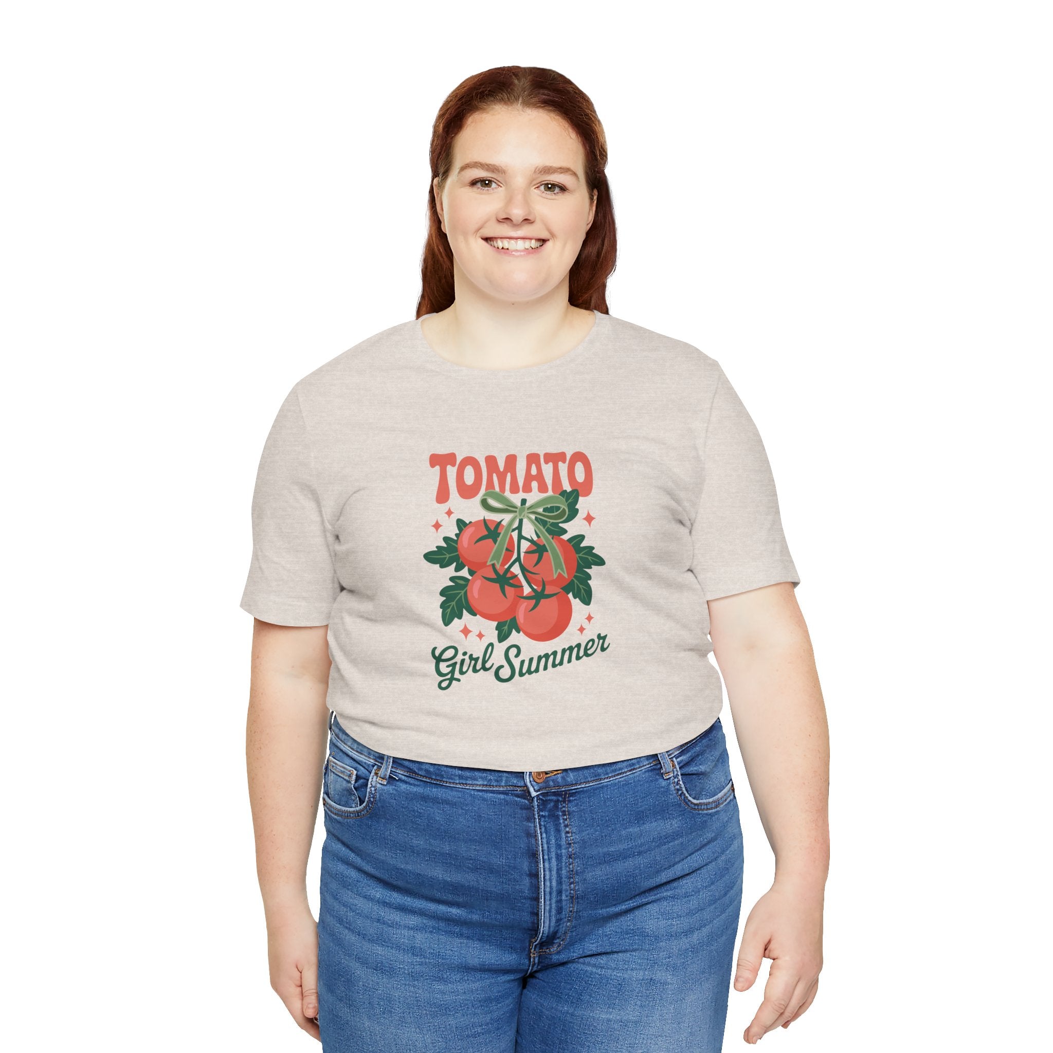 Tomato Girl Summer Tee, Unisex Casual T-Shirt, Summer Vibes Top, Gardening Gift, Trendy Apparel for Women