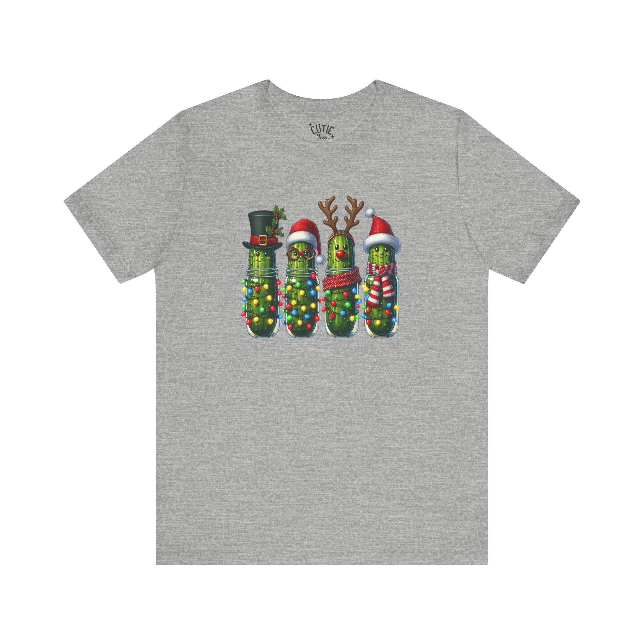 Holiday Pickle Tee, Funny Christmas T-Shirt, Unisex Gift, Festive Apparel, Quirky Holiday Top, Unique Holiday Wear