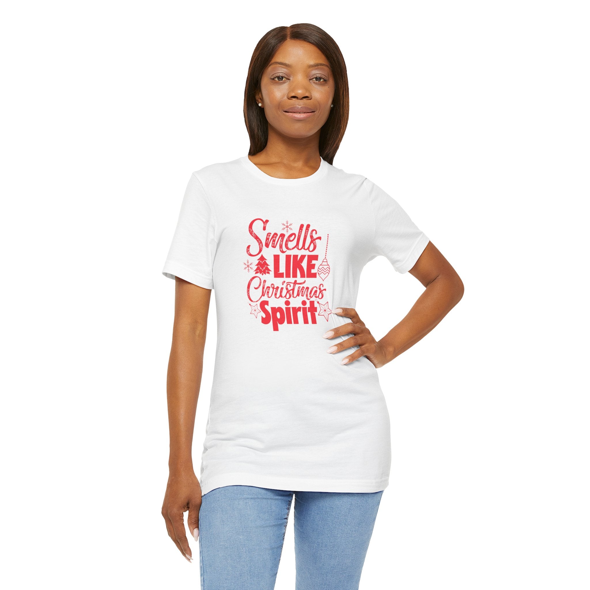 Holiday Spirit Tee - Unisex Short Sleeve T-Shirt, Christmas Gift, Fun Holiday Wear, Casual Tee, Unique Xmas Apparel