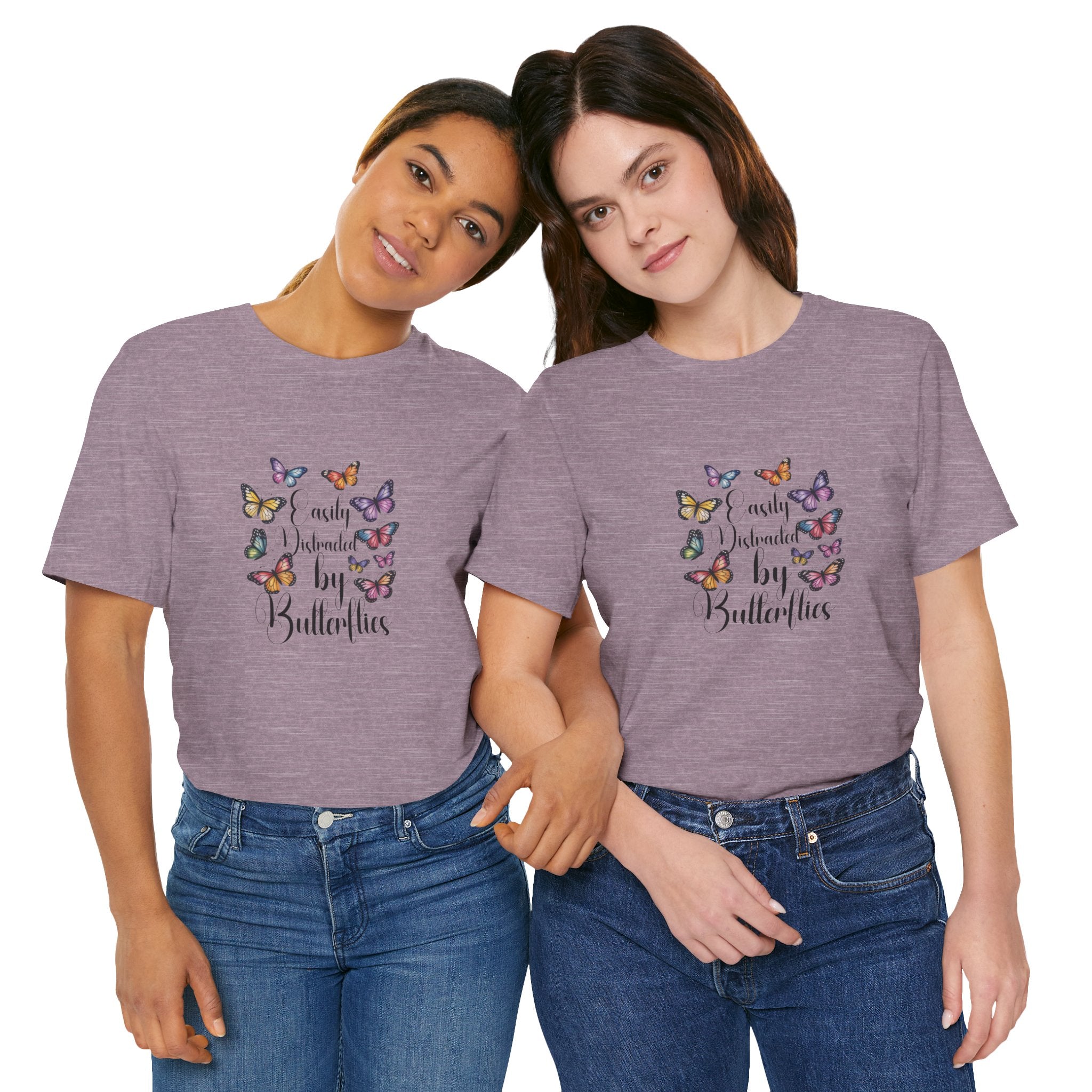 Distracted by Butterflies T-Shirt, Nature Lover Gift, Inspirational Tee, Casual Wear, Spring Fashion, Birthday Present