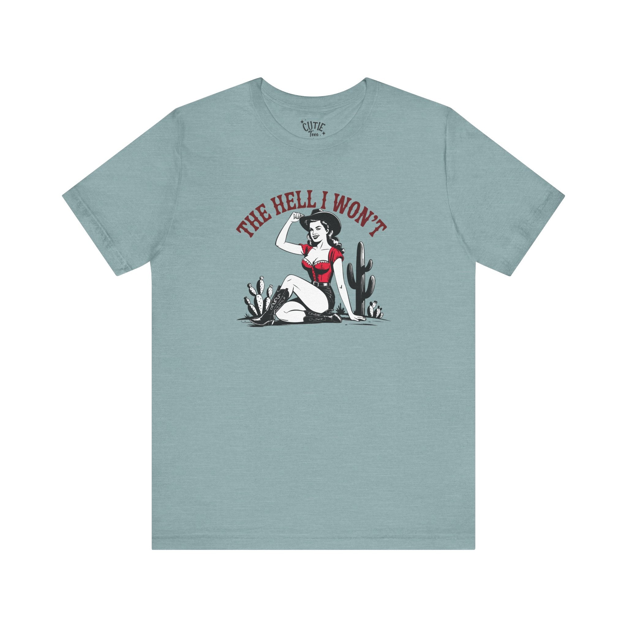 Bold Cowgirl Graphic Tee, Casual Shirt for Women, Vintage Style, Gift for Empowerment, Funny T-Shirt