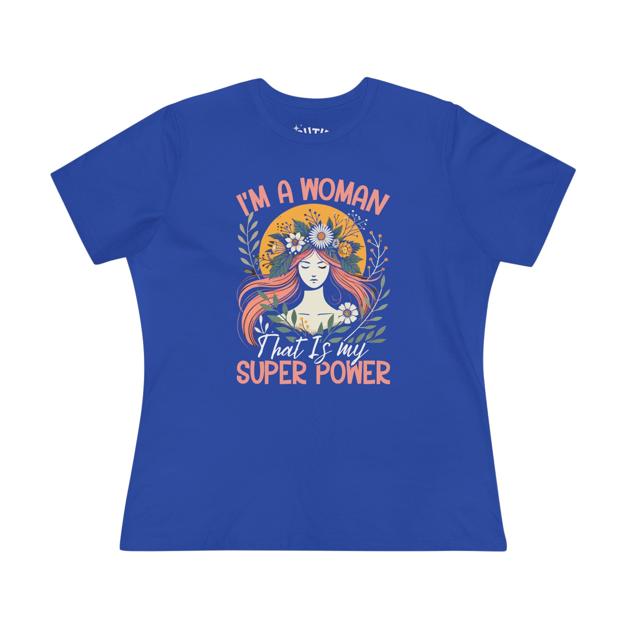 Empowered Women's Cotton Tee - Celebrate Strength, Feminine Power Shirt, Inspiring Gift, Women's Day, Casual Wear, Motivational Tee