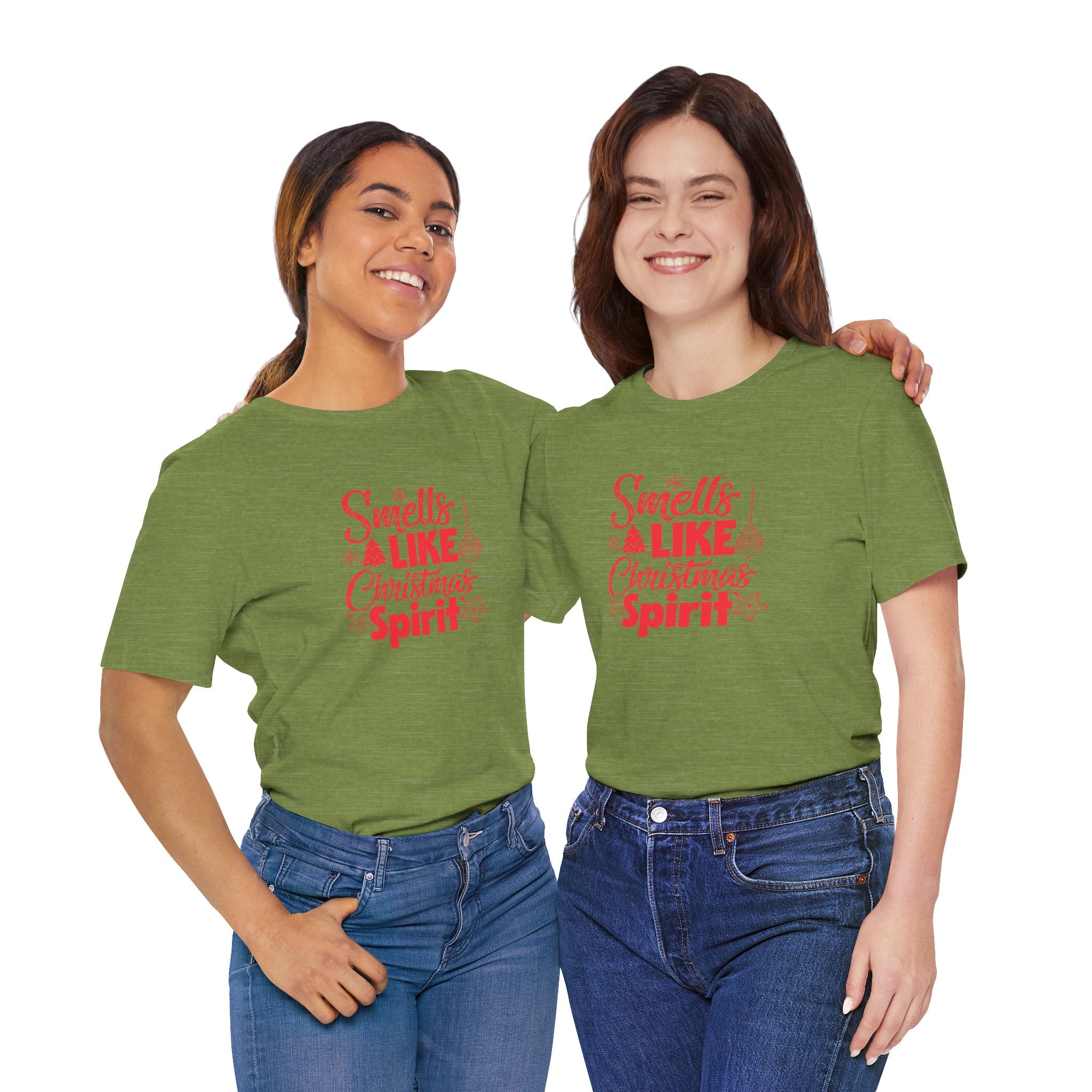 Holiday Spirit Tee - Unisex Short Sleeve T-Shirt, Christmas Gift, Fun Holiday Wear, Casual Tee, Unique Xmas Apparel