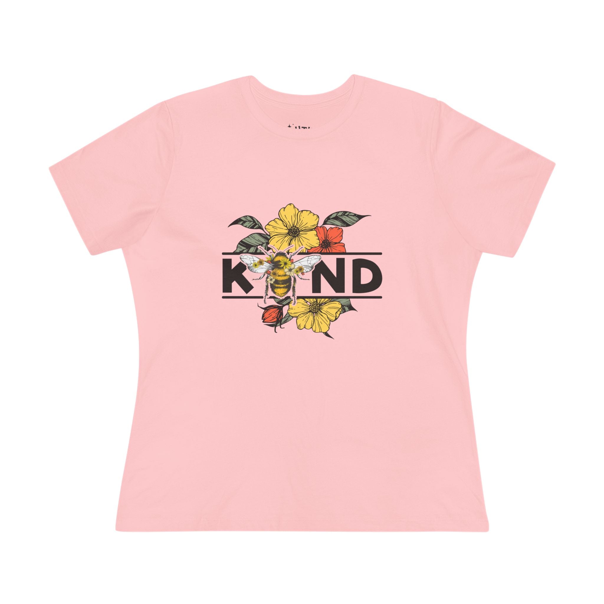 Be Kind Honey Bee Floral Women's Cotton Tee - Inspirational Gift for Her Cutie Tees