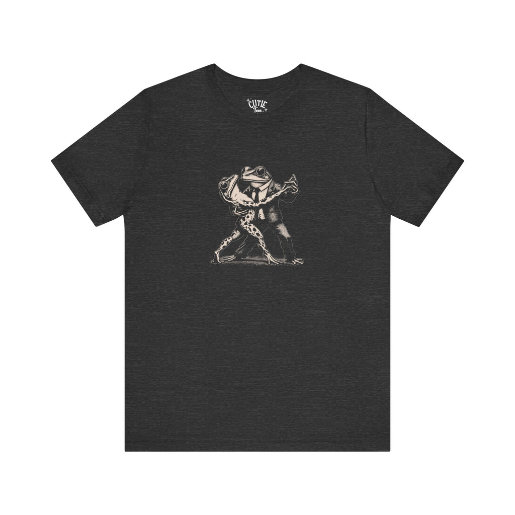 Frog Tango Graphic Tee, Casual Wear, Unisex Clothing, Unique Gift, Everyday Essentials, Perfect for Parties