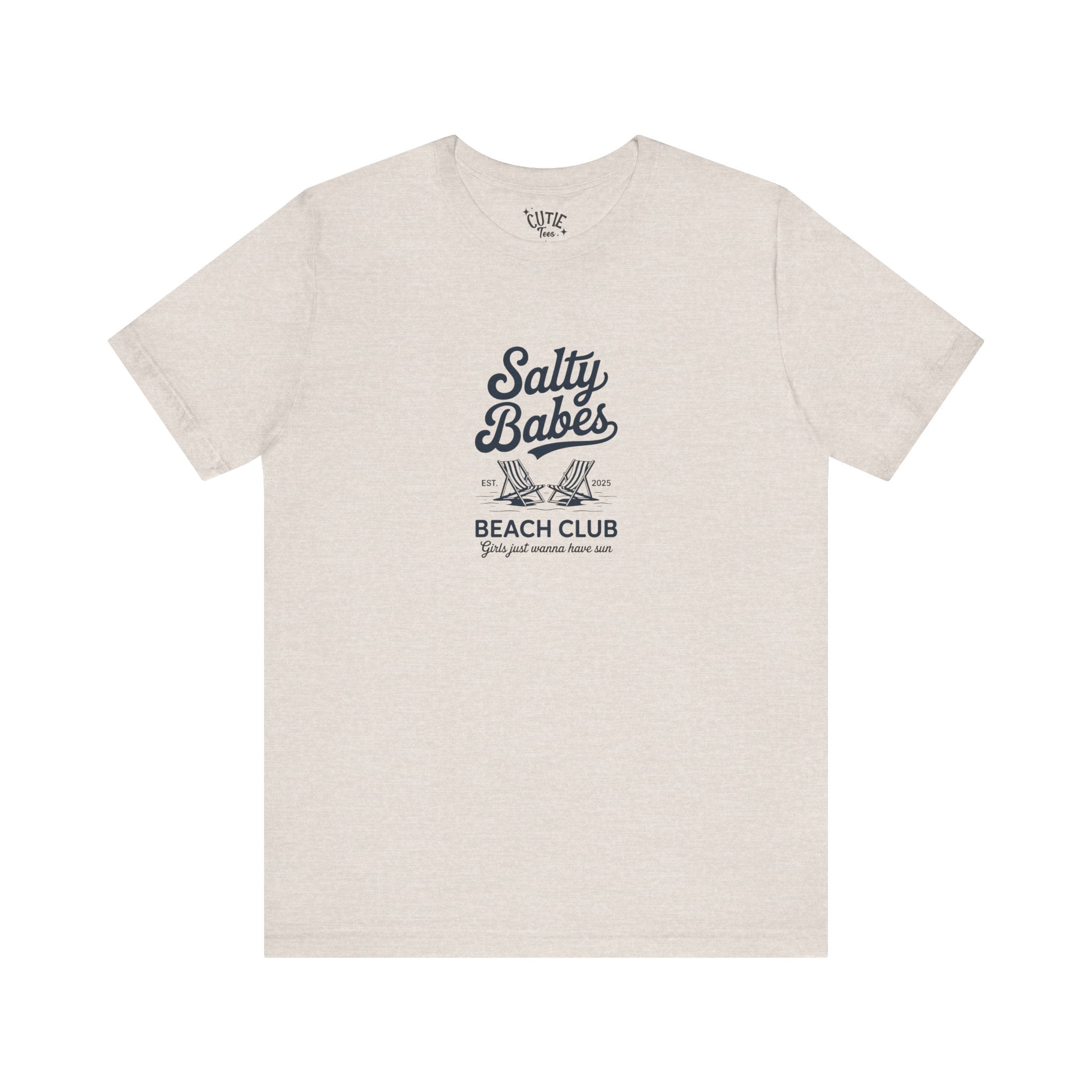 Salty Babes Beach Club Tee, Summer Vibes T-Shirt, Unisex Casual Wear, Beach Party Outfit, Vacation Essential, Gift for Her