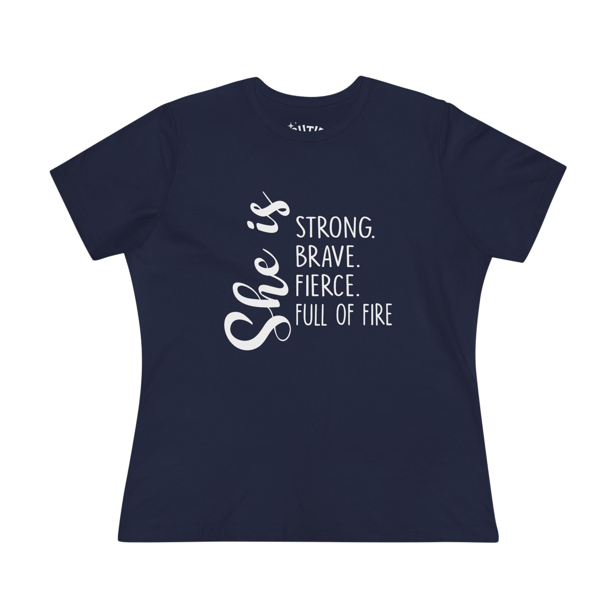 Empowering Women's Cotton Tee - "She is Strong, Brave, Fierce, Full of Fire" - Perfect Gift for Her, Inspirational Shirt, Motivational [...]