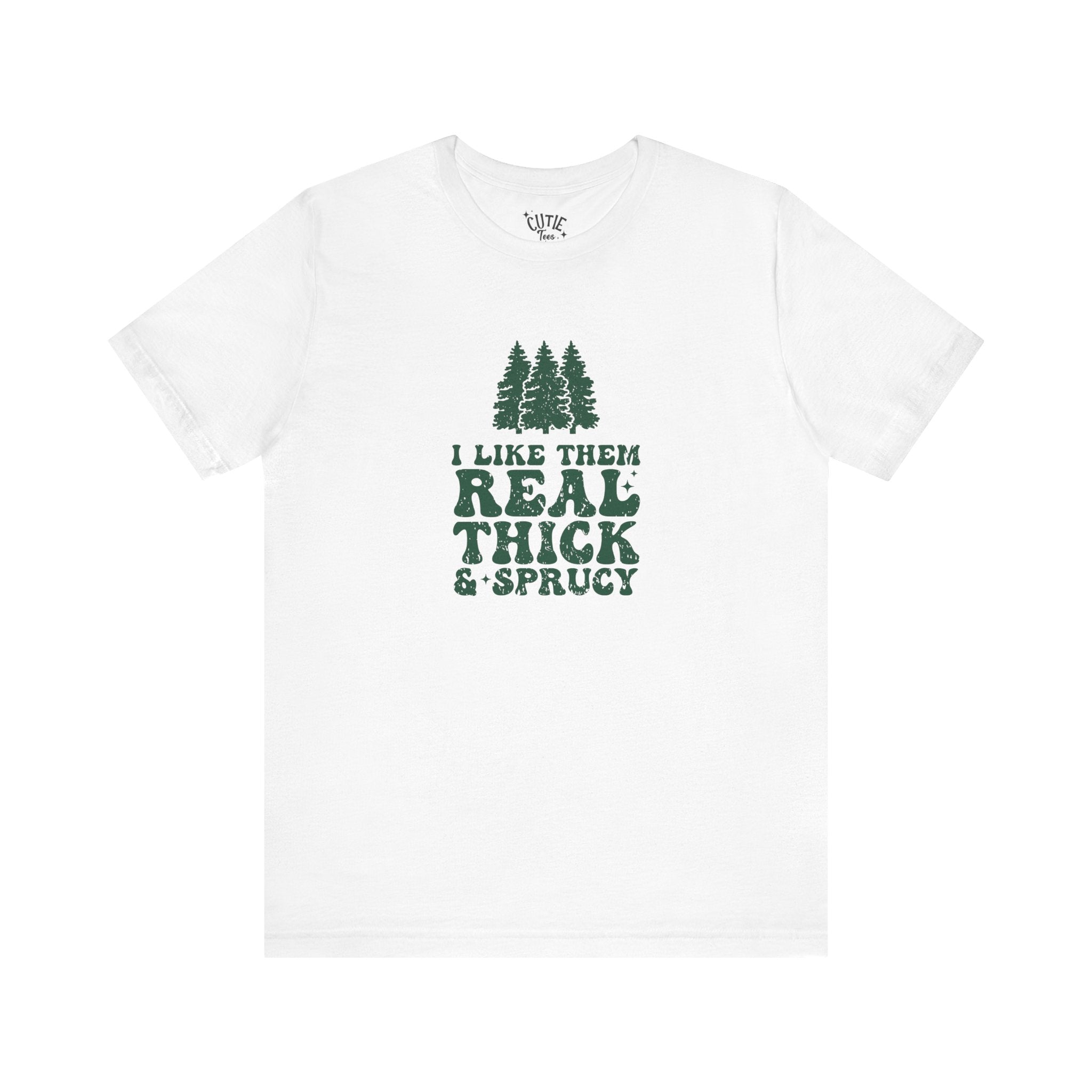 Real Thick & Sprucy Tee, Funny Nature Lover Shirt, Gift for Outdoorsy Friends, Unisex T-Shirt for Camping, Tree Lover Apparel, Earth [...]