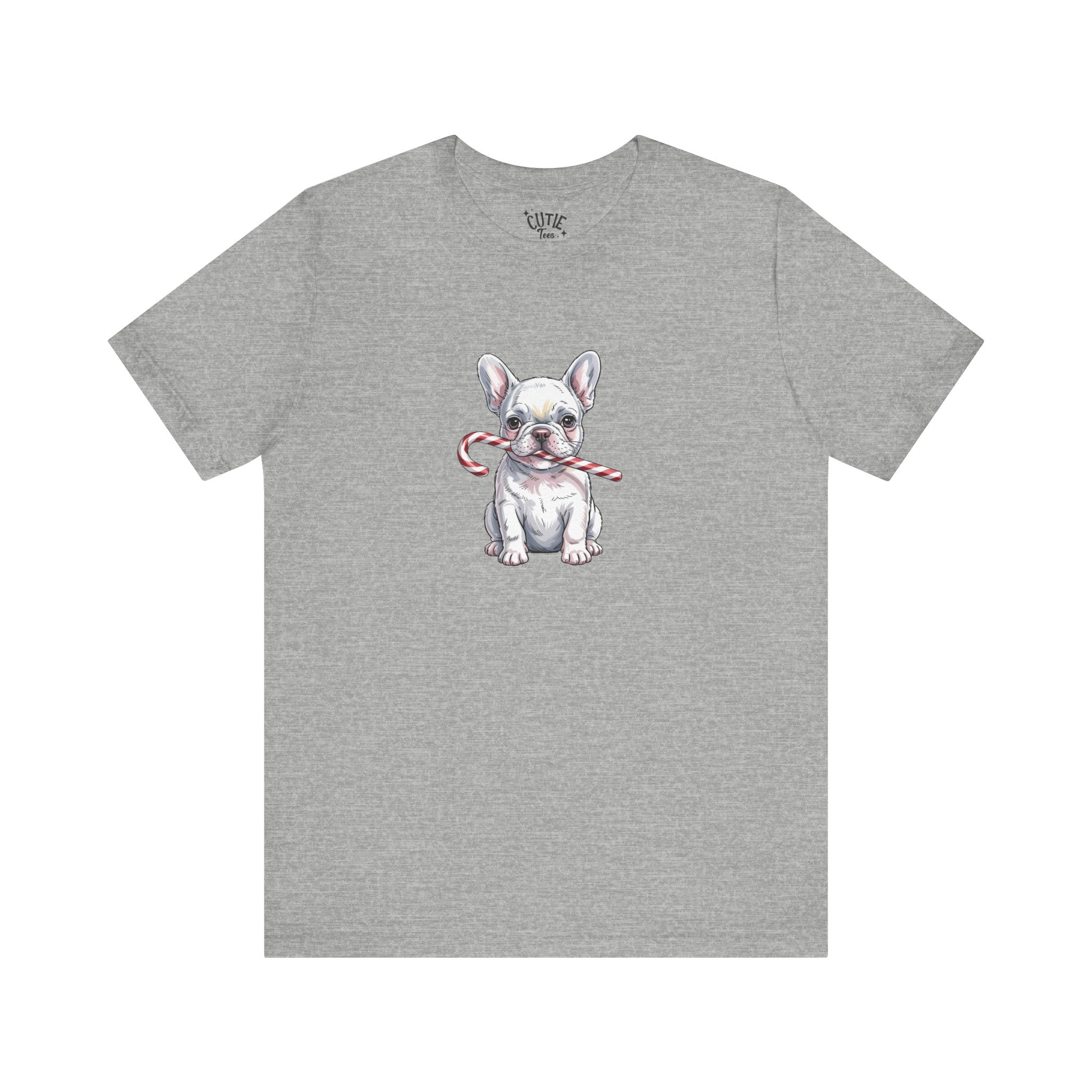 Frenchie Christmas Graphic Tee, Holiday T-Shirt, Cute Pet Lover Gift, Unisex Christmas Shirt, Dog Lover Apparel