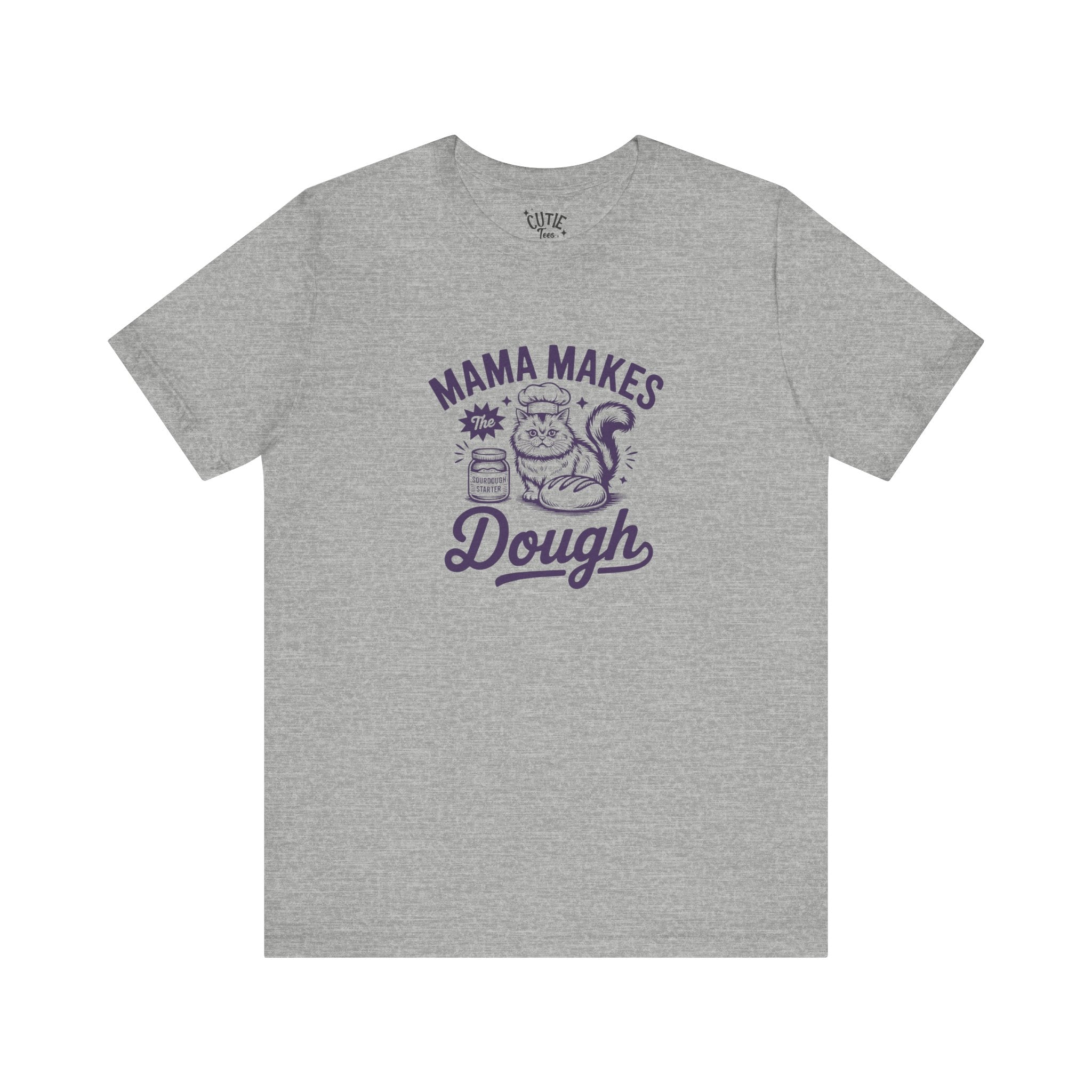 Mama Makes the Dough Cat T-Shirt | Fun Cooking Tee | Gift for Moms | Baking Shirt | Cute Foodie Apparel | Kitchen Lover's Gift