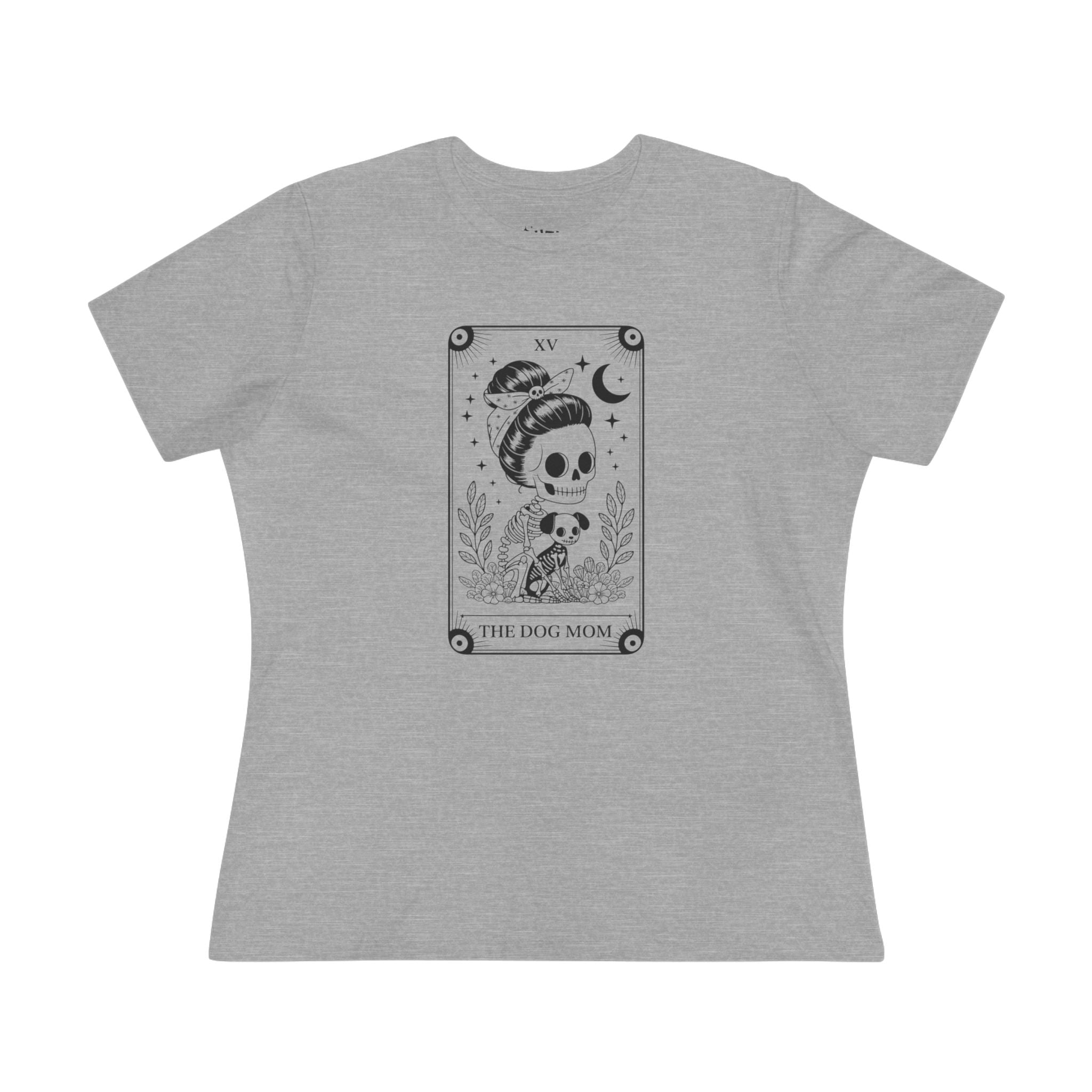 Dog Mom Tarot Card Tee, Cute Dog Mom T-shirt, Gift for Pet Lovers, Casual Cotton Top, Animal Lovers Apparel, Fun Graphic Tee