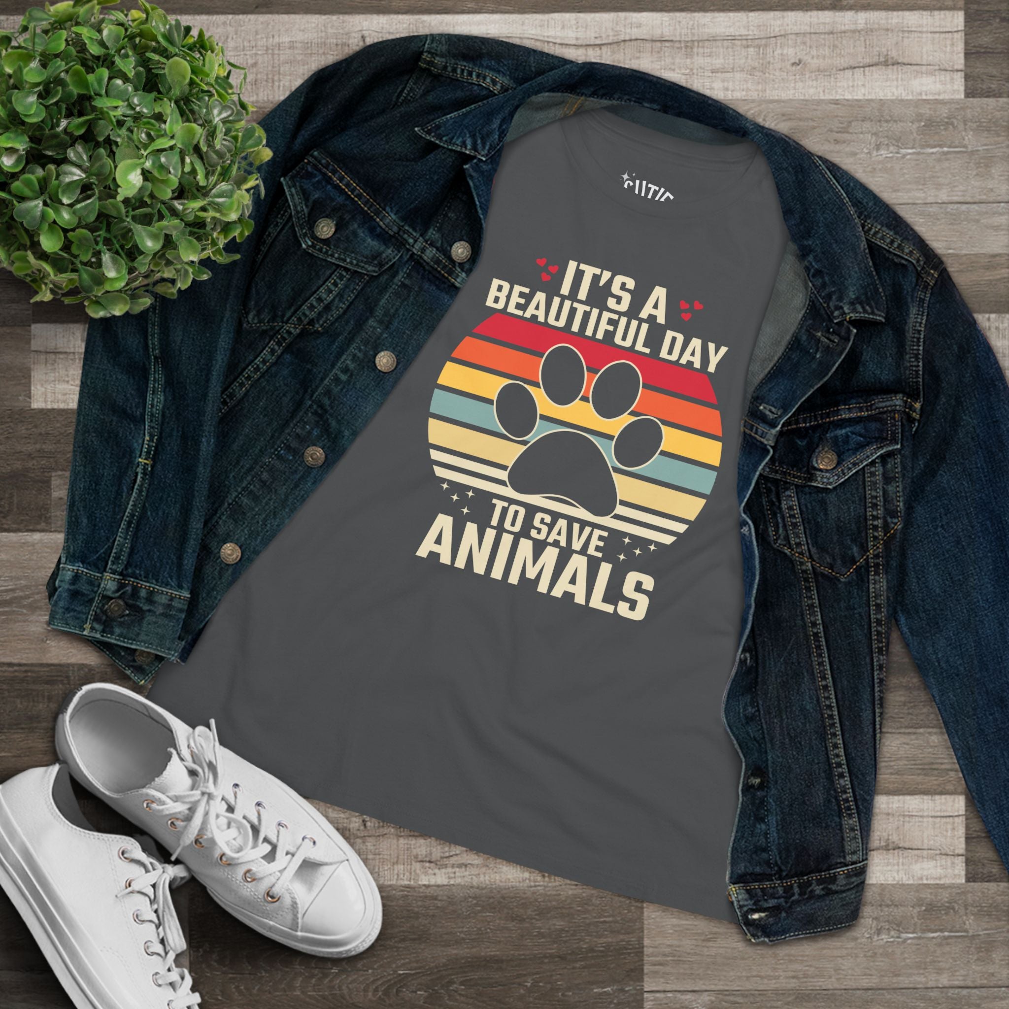 Beautiful Day to Save Animals Women's Tee, Animal Lover, Eco-Friendly Fashion