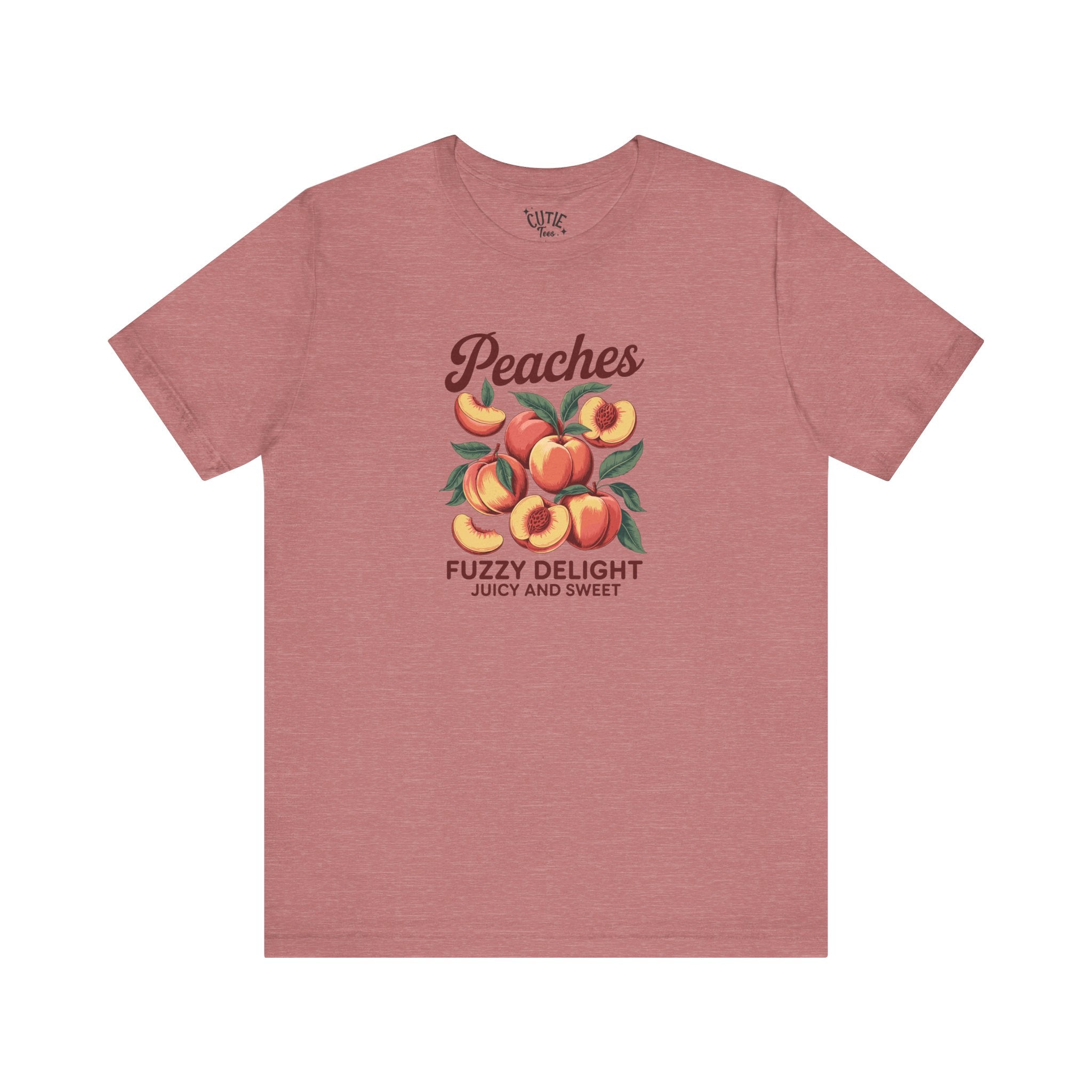 Peaches Tee, Summer T-Shirt, Fruit Lover's Design, Gifts for Foodies, Casual Wear, Fall Harvest, Cute Graphic Tee