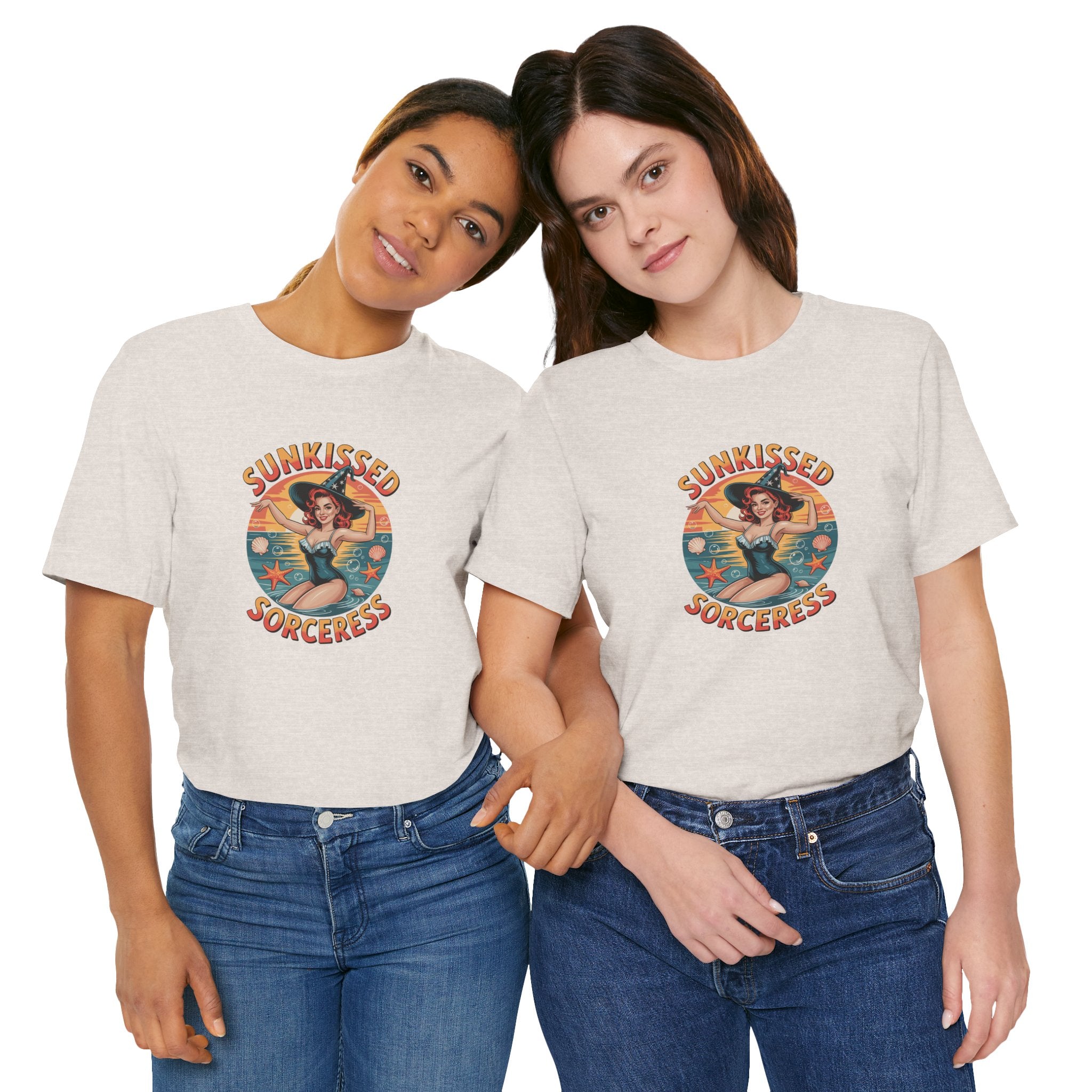 Sunkissed Sorceress Tee, Sun-Inspired T-Shirt, Witchy Apparel, Summer Fashion, Vintage Style Top, Gifts for Her