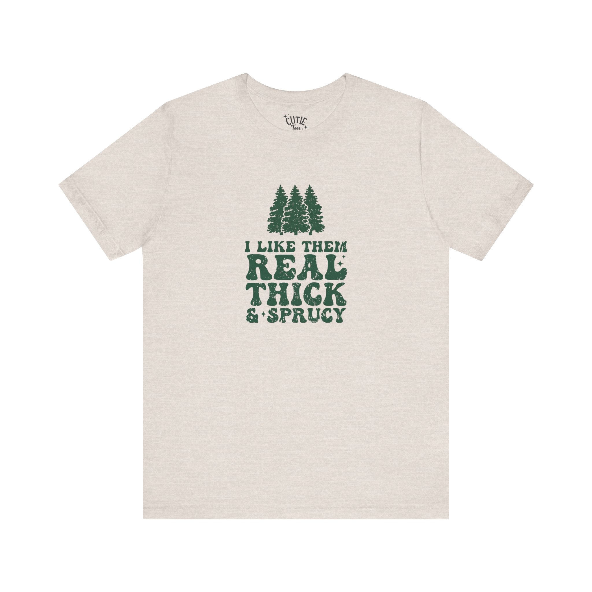 Real Thick & Sprucy Tee, Funny Nature Lover Shirt, Gift for Outdoorsy Friends, Unisex T-Shirt for Camping, Tree Lover Apparel, Earth [...]