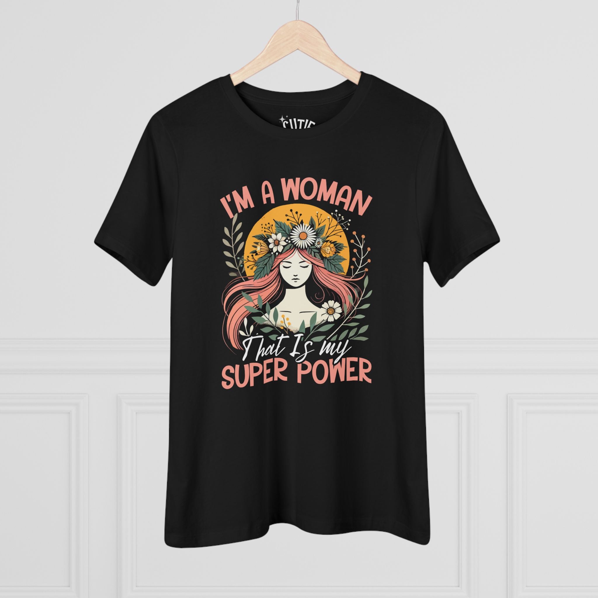 Empowered Women's Cotton Tee - Celebrate Strength, Feminine Power Shirt, Inspiring Gift, Women's Day, Casual Wear, Motivational Tee