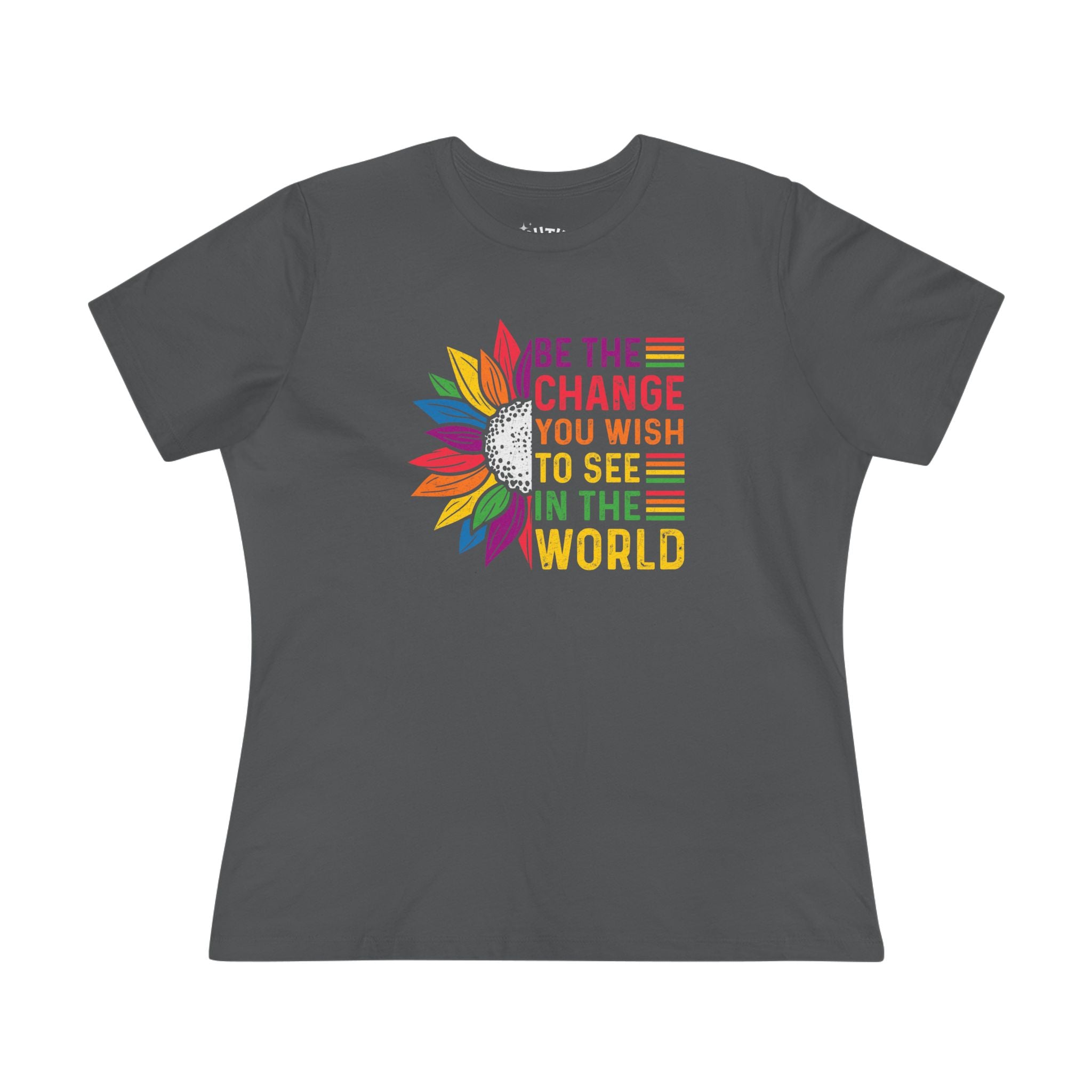 Be the Change Women's Cotton Tee - Inspirational T-Shirt for Social Advocates, Motivational Gift for Women, Casual Wear, Eco-Friendly [...]