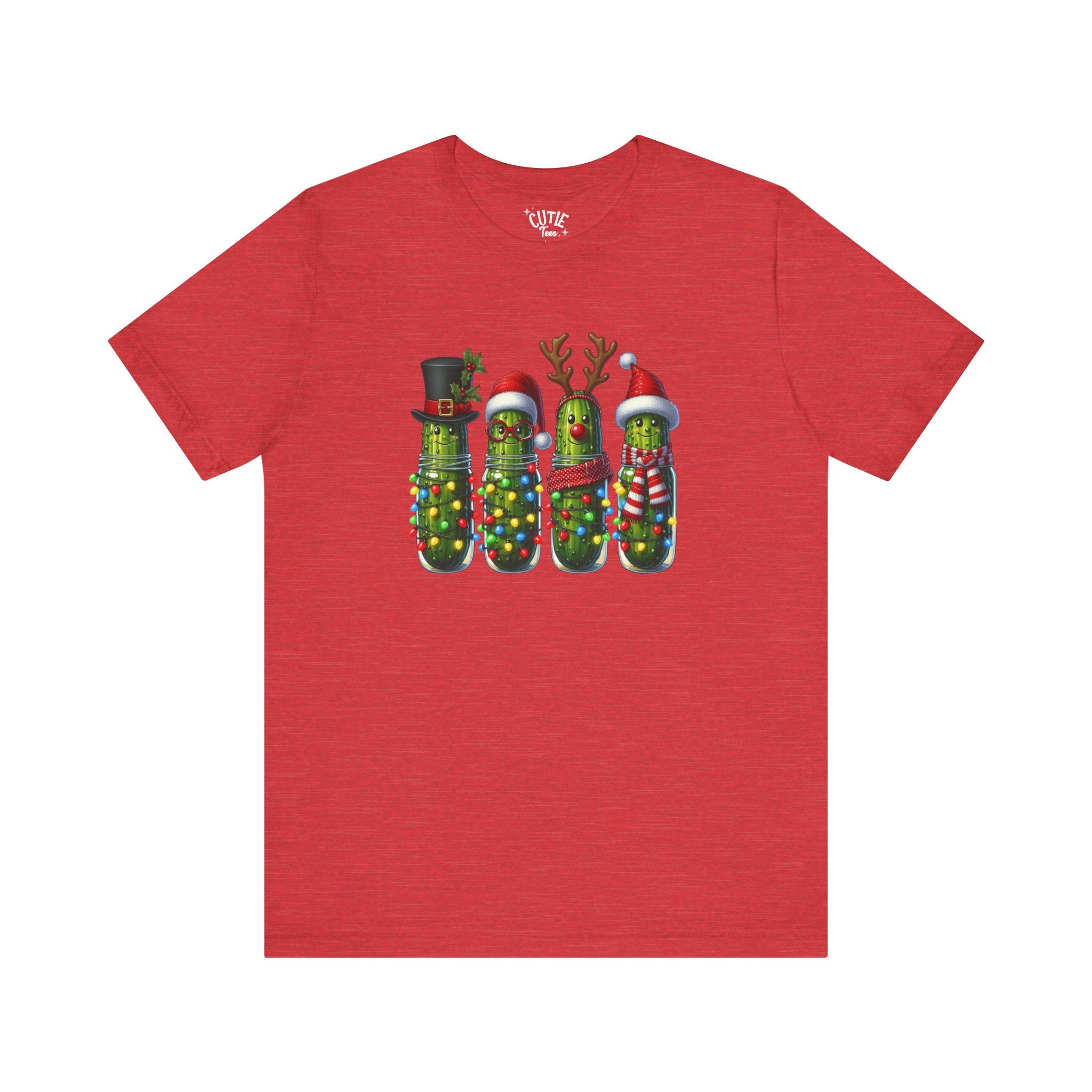 Holiday Pickle Tee, Funny Christmas T-Shirt, Unisex Gift, Festive Apparel, Quirky Holiday Top, Unique Holiday Wear