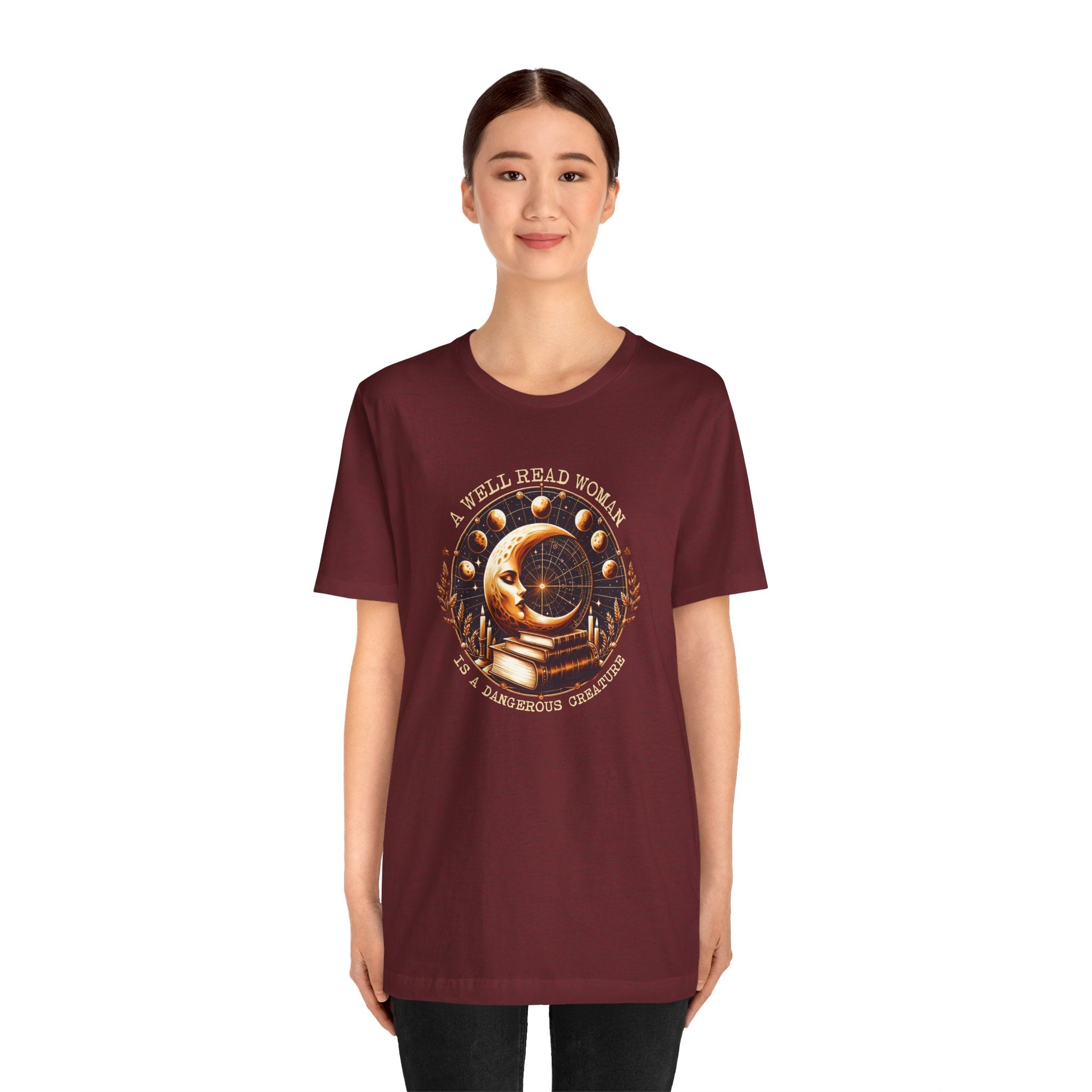 Book Lovers Tee - Well Read Woman Unisex Jersey Short Sleeve