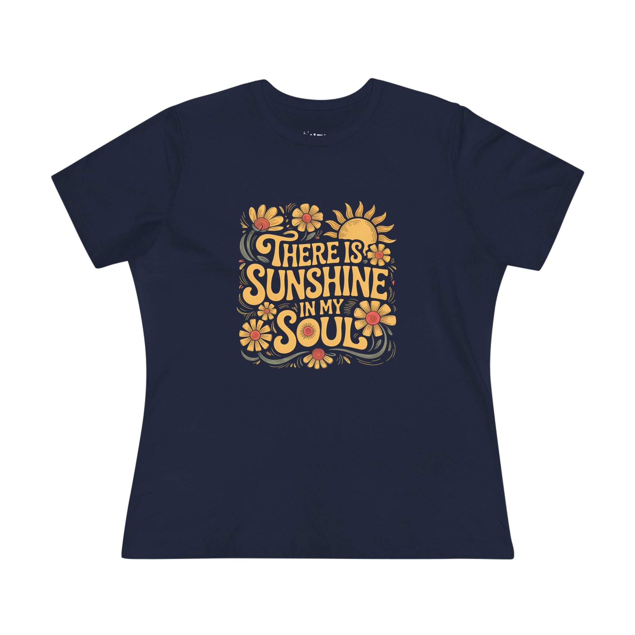 There is Sunshine in My Soul Women's Tee - Inspirational, Gift for Her, Summer Vibes, Casual Wear, Positive Quote Shirt