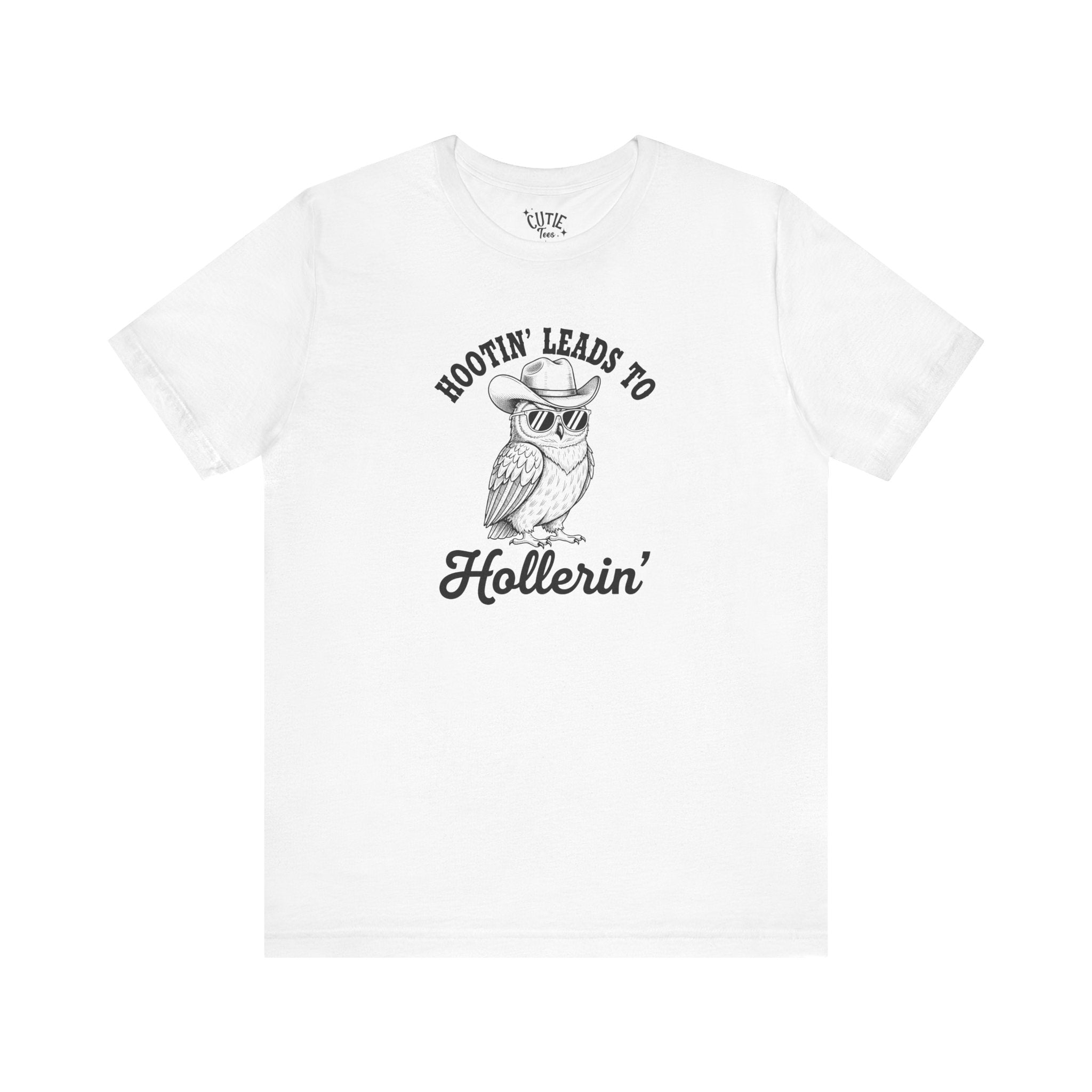 Owl Hootin' Leads to Hollerin' Unisex Tee, Funny Owl T-Shirt, Gift for Owl Lovers, Casual Wear, Animal Lover Apparel