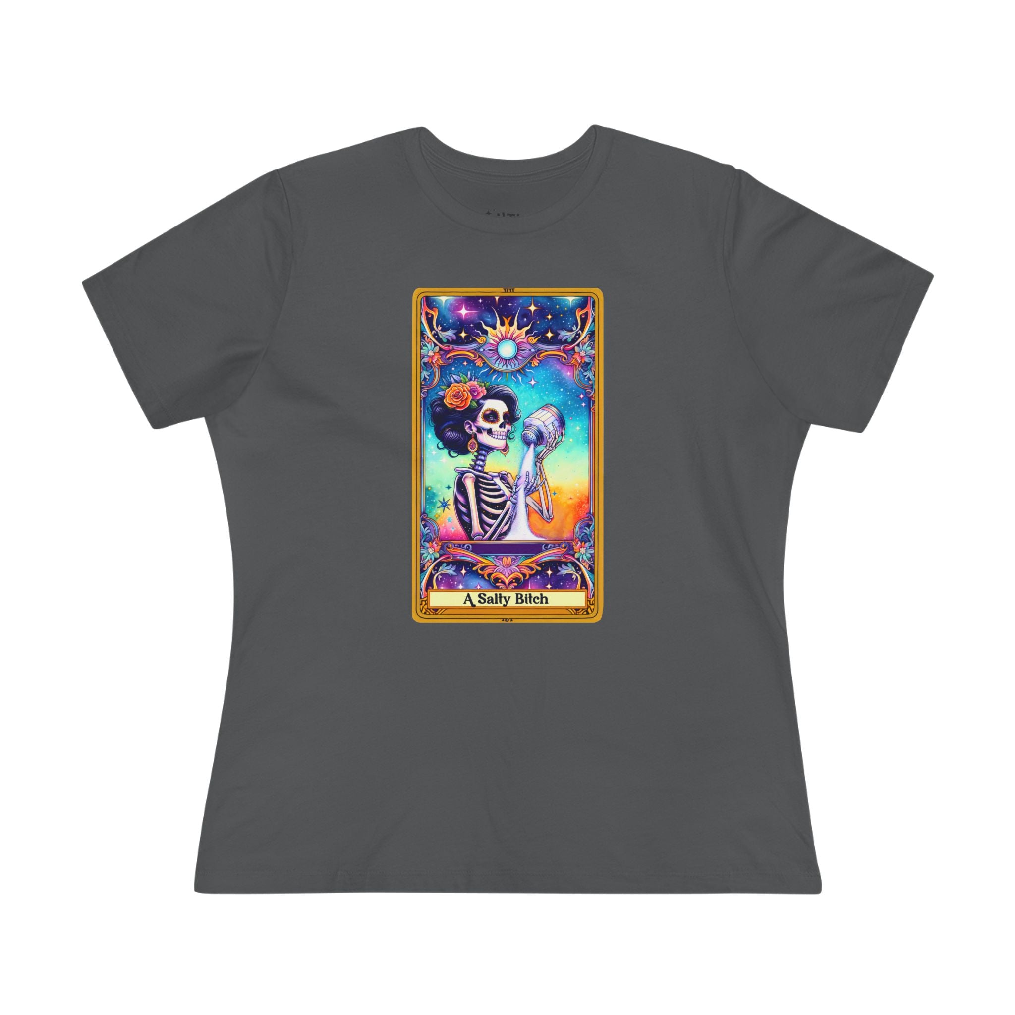 Tarot Card Women's Cotton Tee - Salty Bi*ch