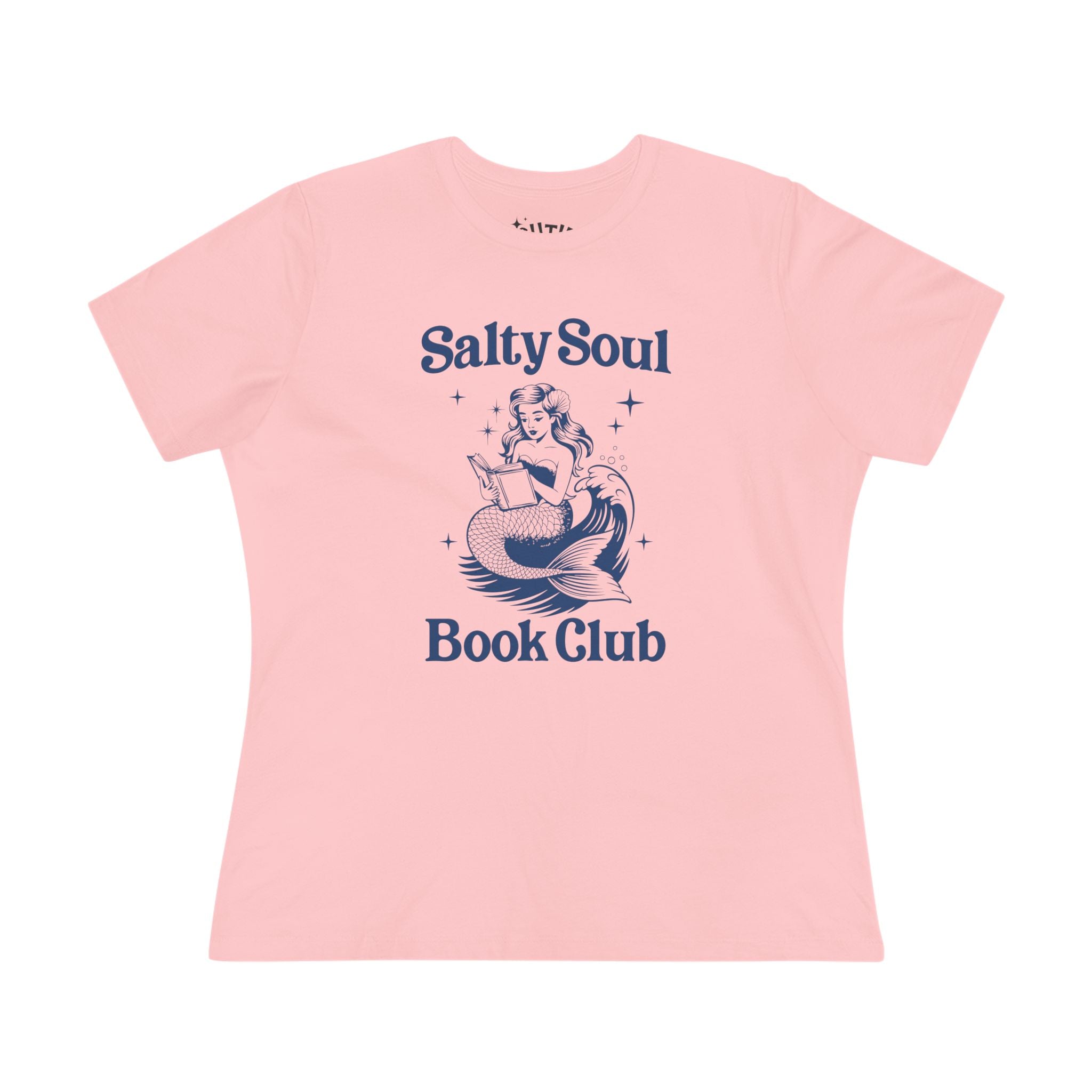 Mermaid Salty Soul Cotton Tee - Book Lovers Gift