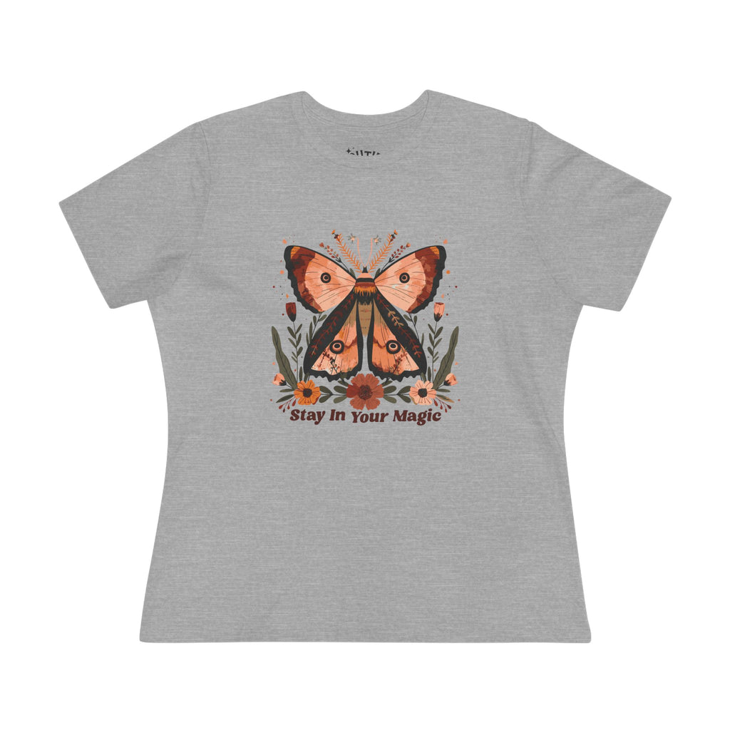 Stay in Your Magic Women's Cotton Tee, Inspirational Butterfly Shirt, Summer Graphic Tee, Gift for Her, Cute Casual Wear, Nature Lover [...]