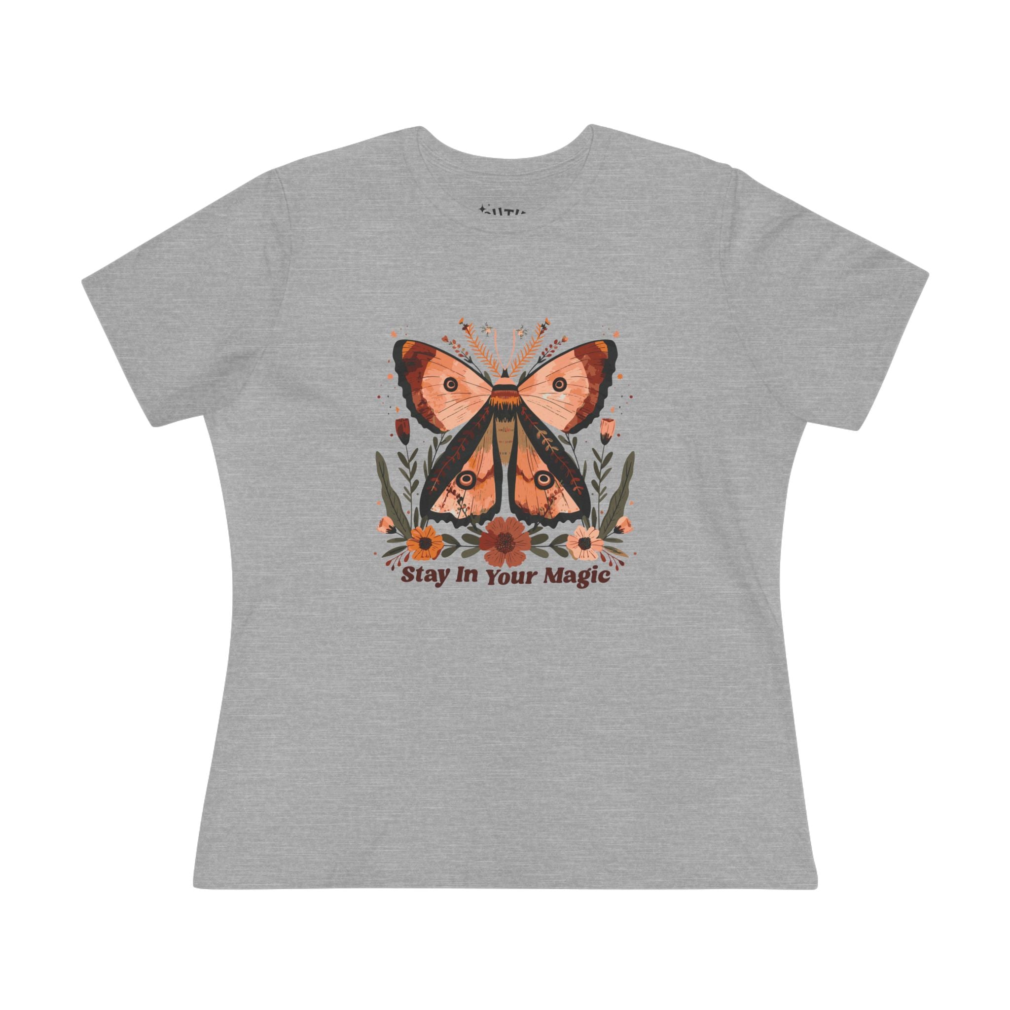 Stay in Your Magic Women's Cotton Tee, Inspirational Butterfly Shirt, Summer Graphic Tee, Gift for Her, Cute Casual Wear, Nature Lover [...]
