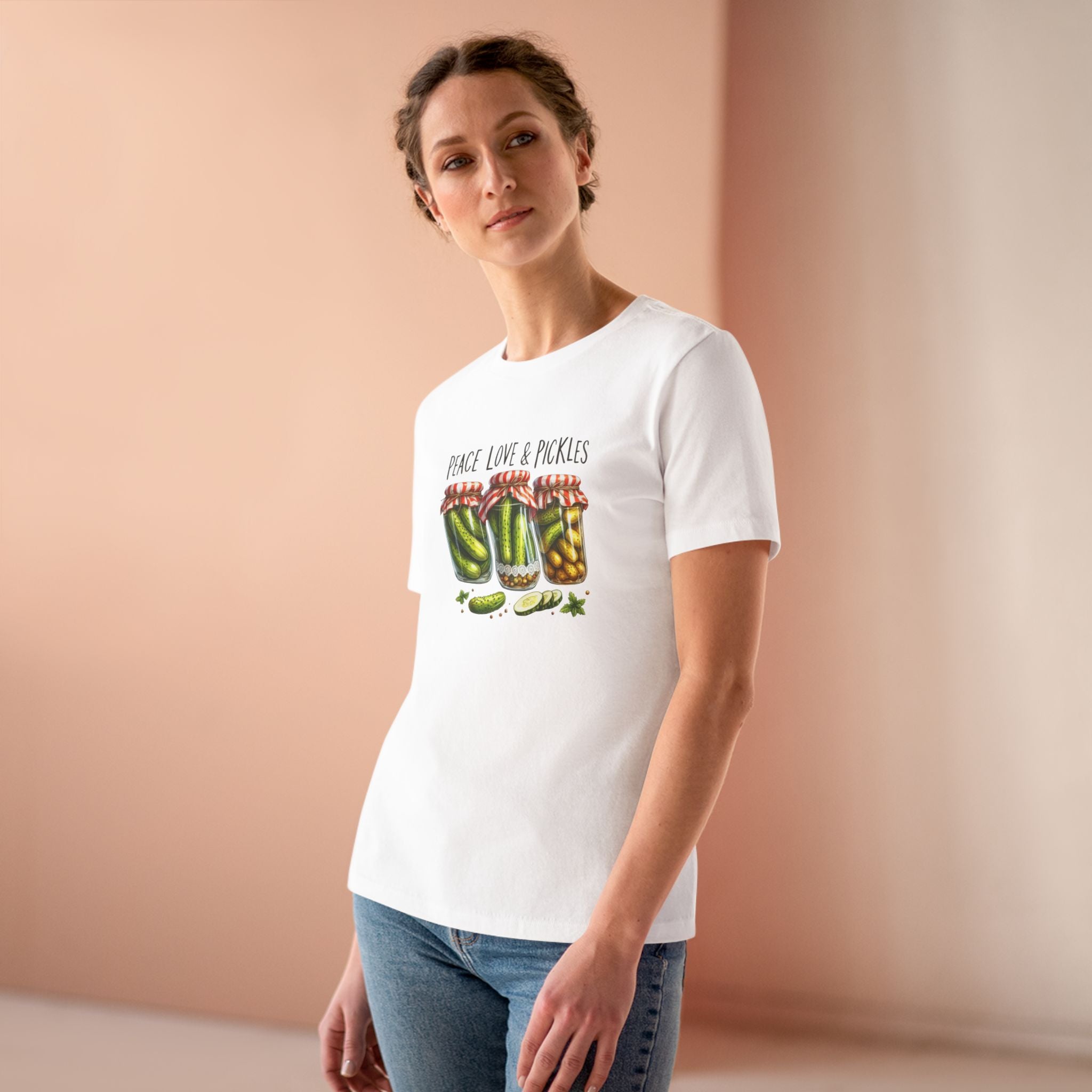 Peace Love & Pickles Tee for Women