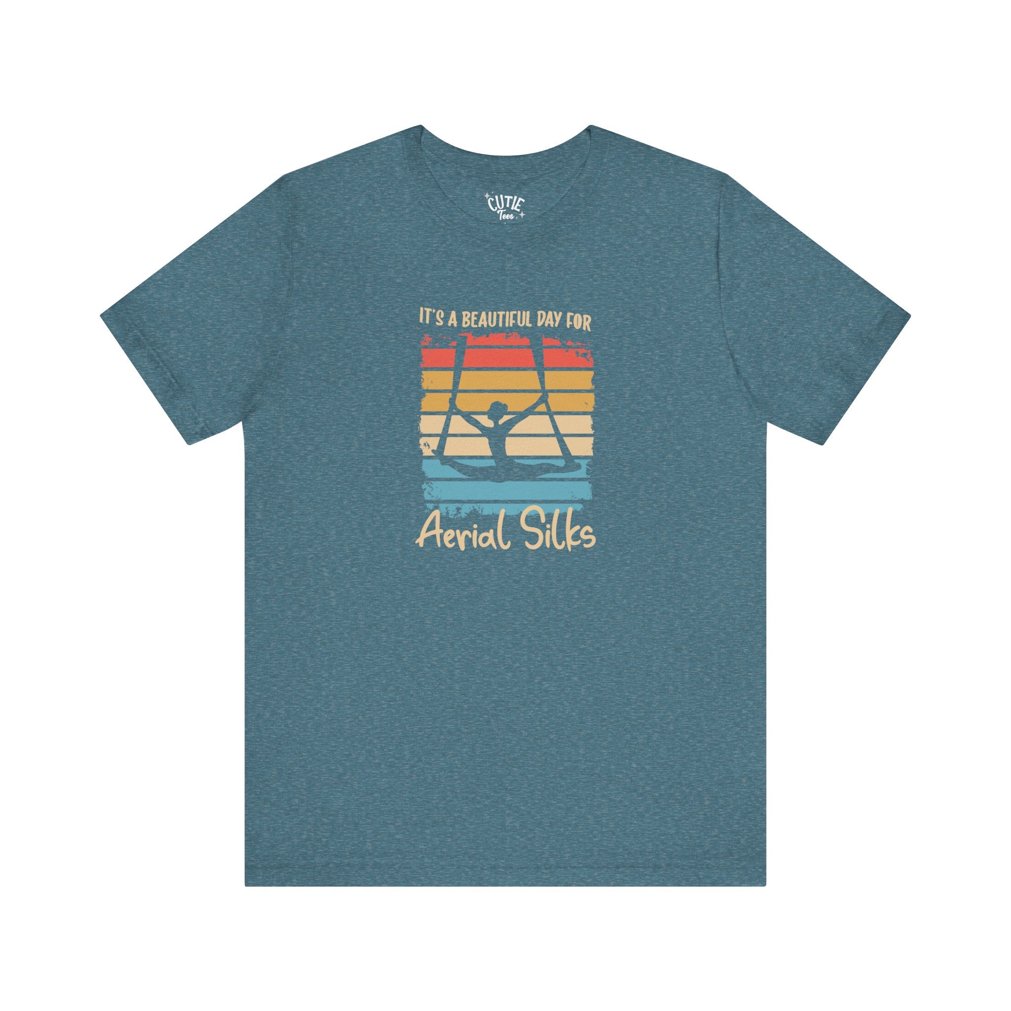 Aerial Silks Tee - It's a Beautiful Day for Aerial Silks, Fitness Shirt, Gym Wear, Dance Apparel, Aerial Arts Gift