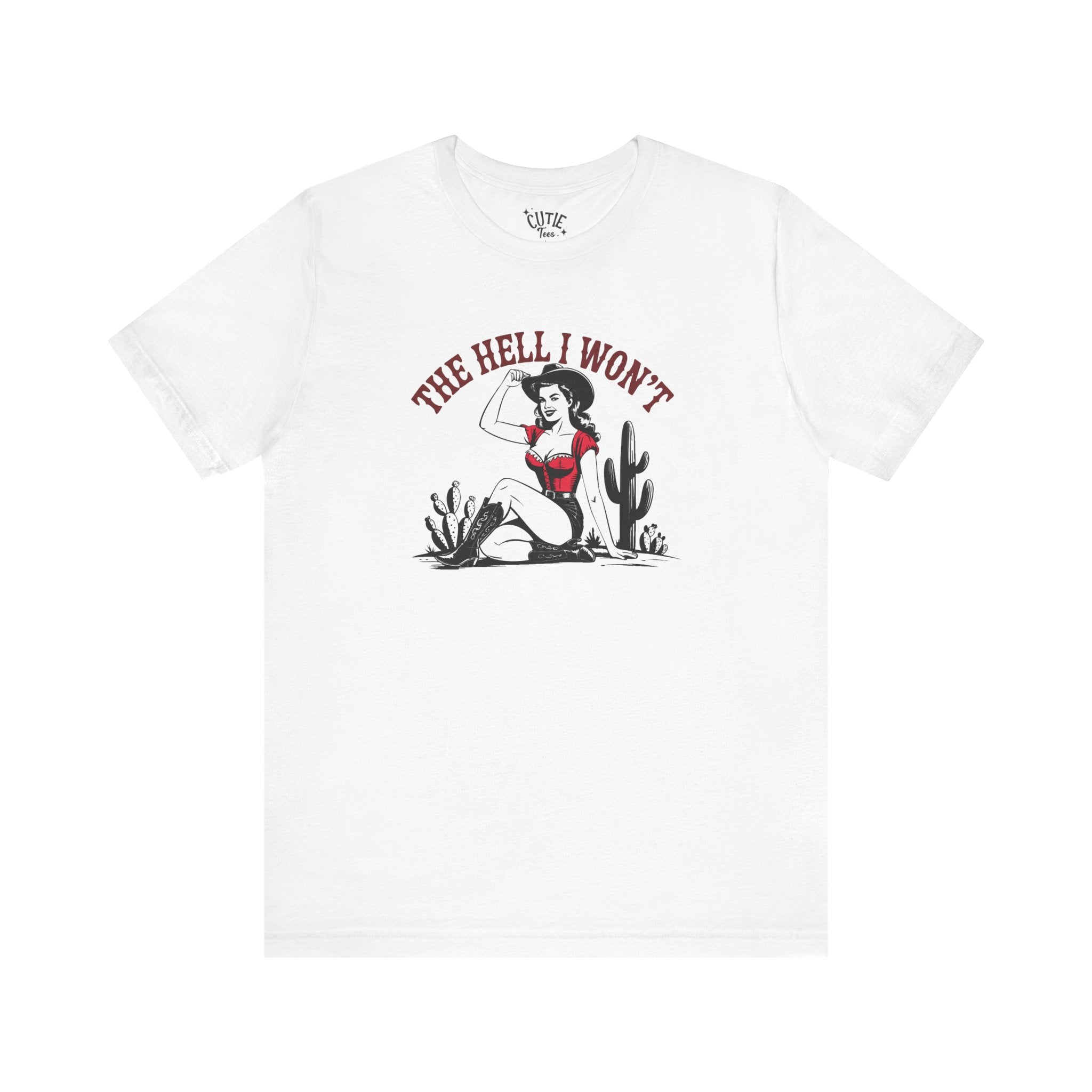 Bold Cowgirl Graphic Tee, Casual Shirt for Women, Vintage Style, Gift for Empowerment, Funny T-Shirt