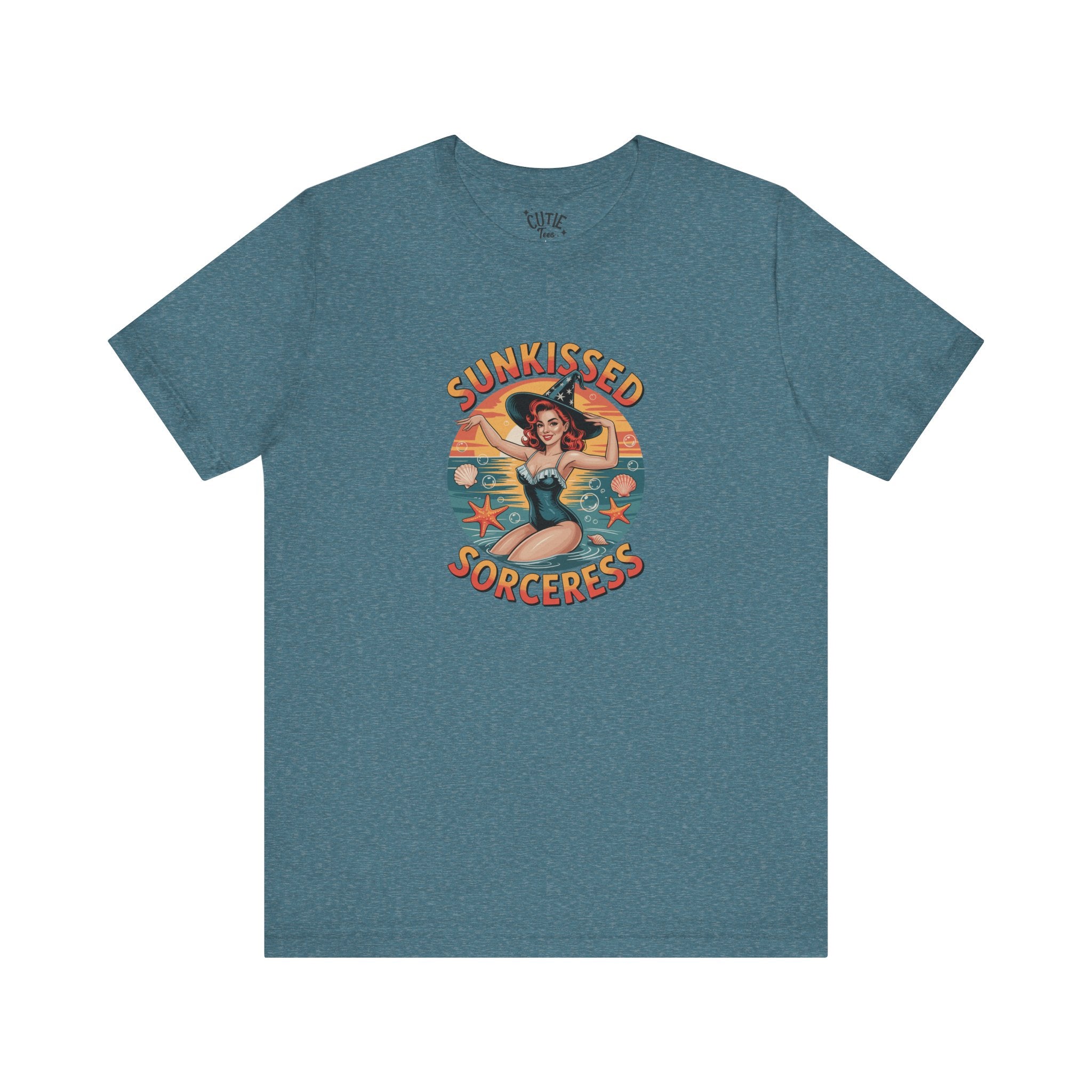 Sunkissed Sorceress Tee, Sun-Inspired T-Shirt, Witchy Apparel, Summer Fashion, Vintage Style Top, Gifts for Her