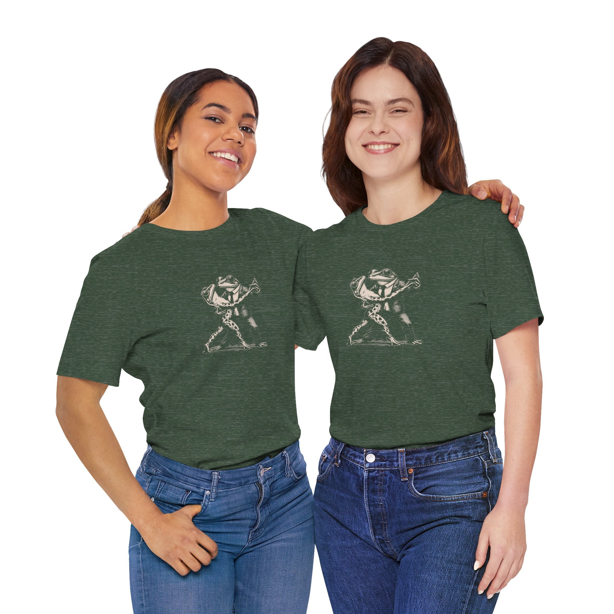 Frog Tango Graphic Tee, Casual Wear, Unisex Clothing, Unique Gift, Everyday Essentials, Perfect for Parties