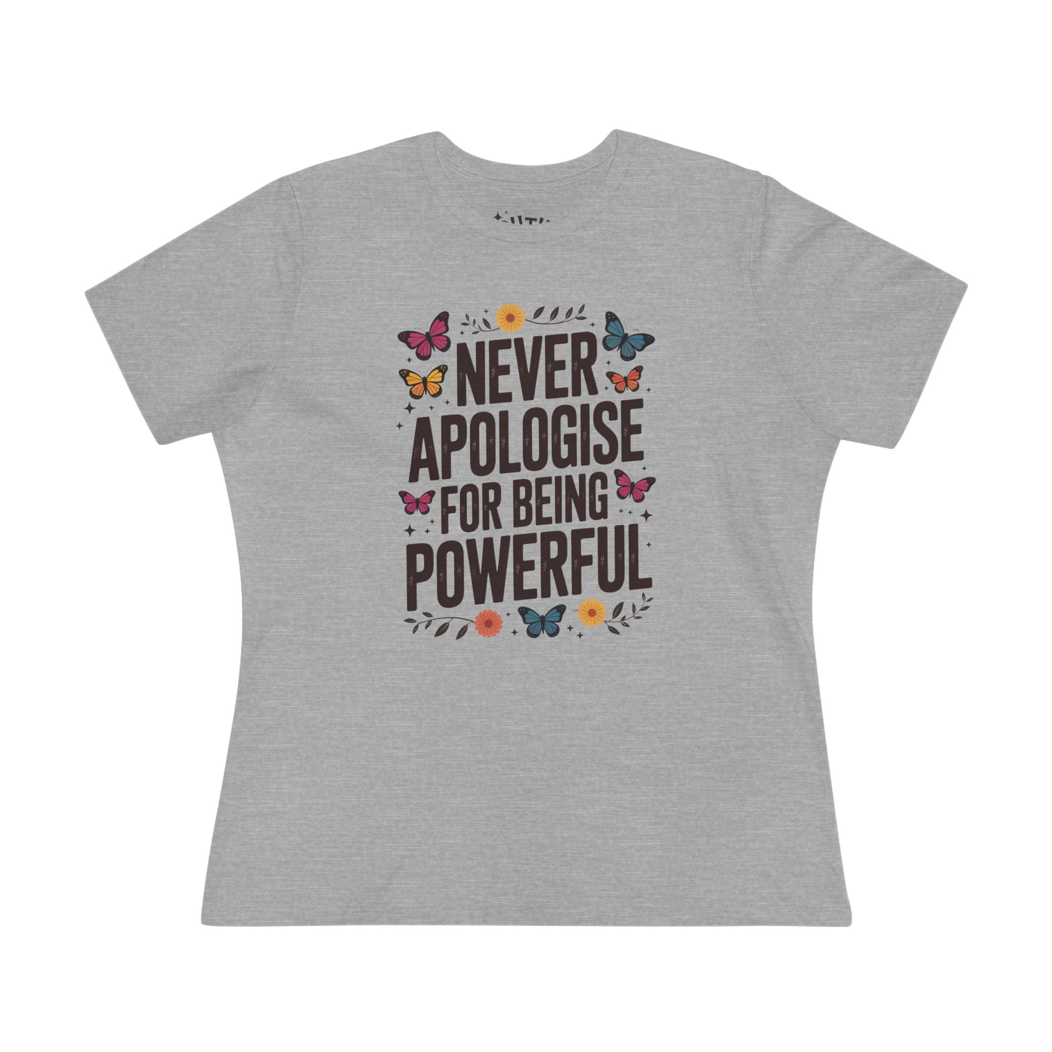 Empowering Butterfly Women's Cotton Tee - Never Apologise For Being Powerful - Feminist T-Shirt, Gift for Women, Inspirational Top, Motivational [...]