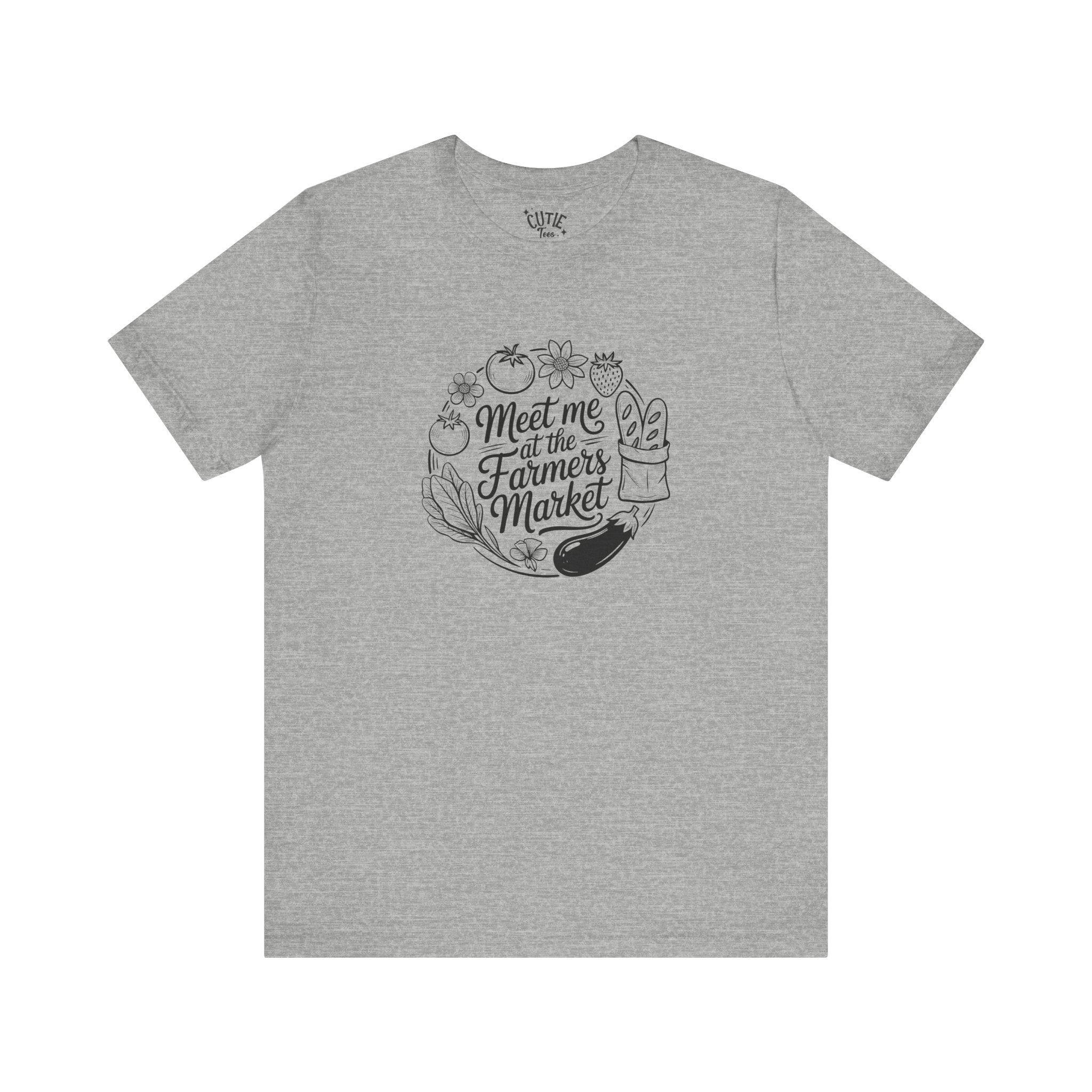 Farmers Market Tee, Summer T-Shirt, Gardening Gift, Organic Lifestyle Shirt, Farmer's Market Style, Unisex Casual Wear