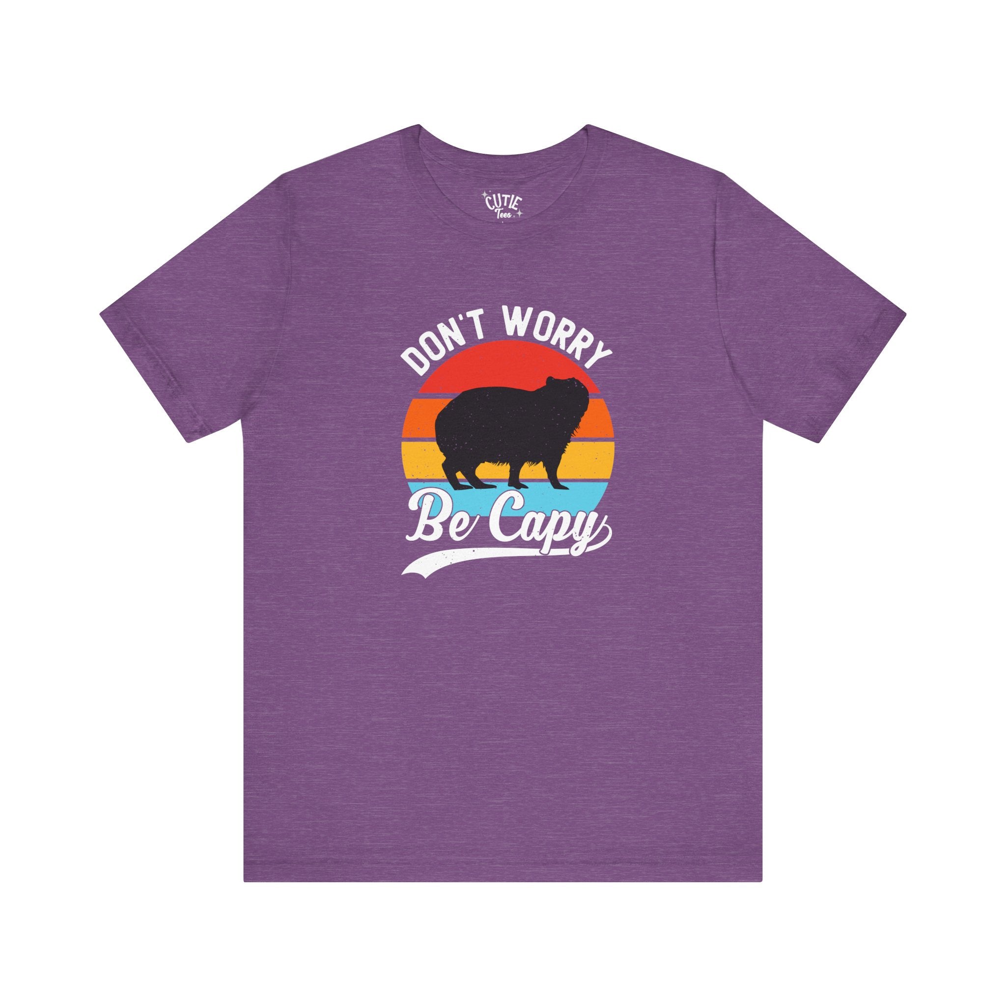 Capybara Lavers Tee, Don't Worry Be Capy, Funny Capybara Shirt, Unisex Graphic T-Shirt, Casual Gift for Animal Lovers, Retro Style Tee