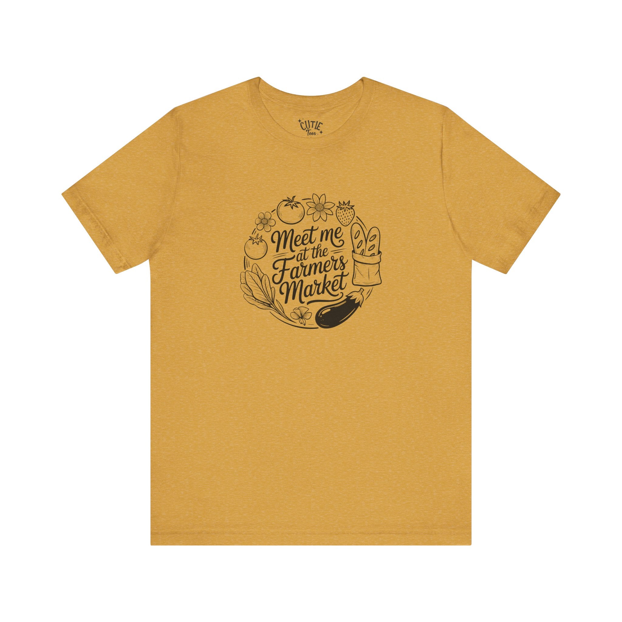 Farmers Market Tee, Summer T-Shirt, Gardening Gift, Organic Lifestyle Shirt, Farmer's Market Style, Unisex Casual Wear