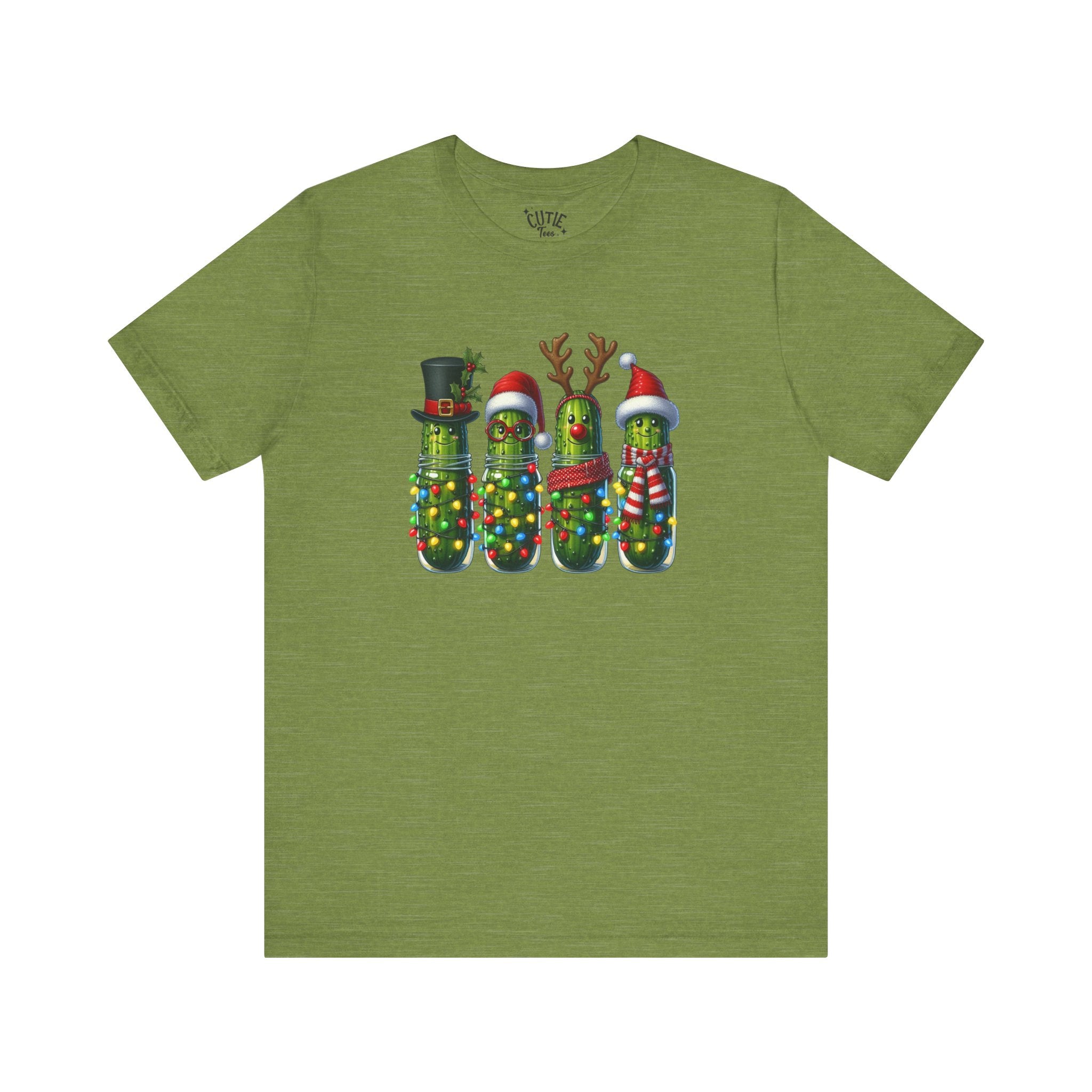 Holiday Pickle Tee, Funny Christmas T-Shirt, Unisex Gift, Festive Apparel, Quirky Holiday Top, Unique Holiday Wear
