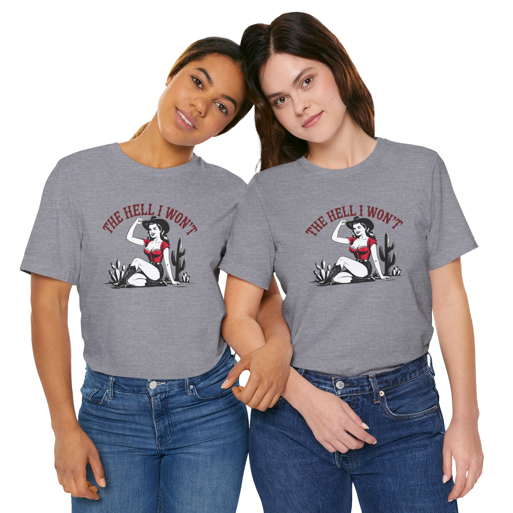 Bold Cowgirl Graphic Tee, Casual Shirt for Women, Vintage Style, Gift for Empowerment, Funny T-Shirt