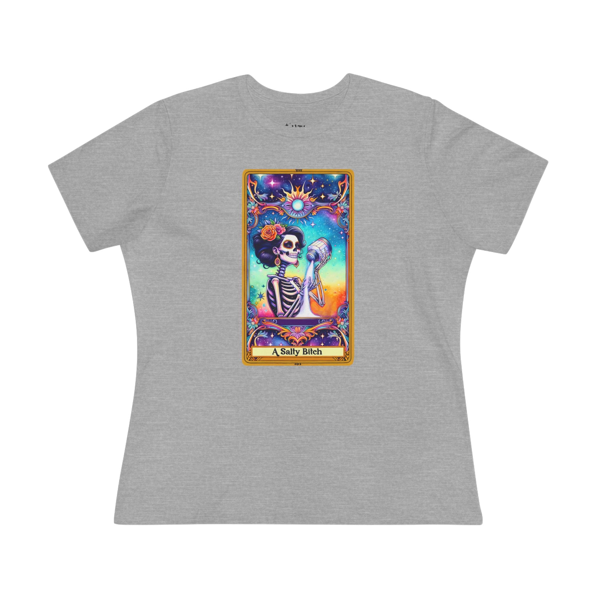 Tarot Card Women's Cotton Tee - Salty Bi*ch