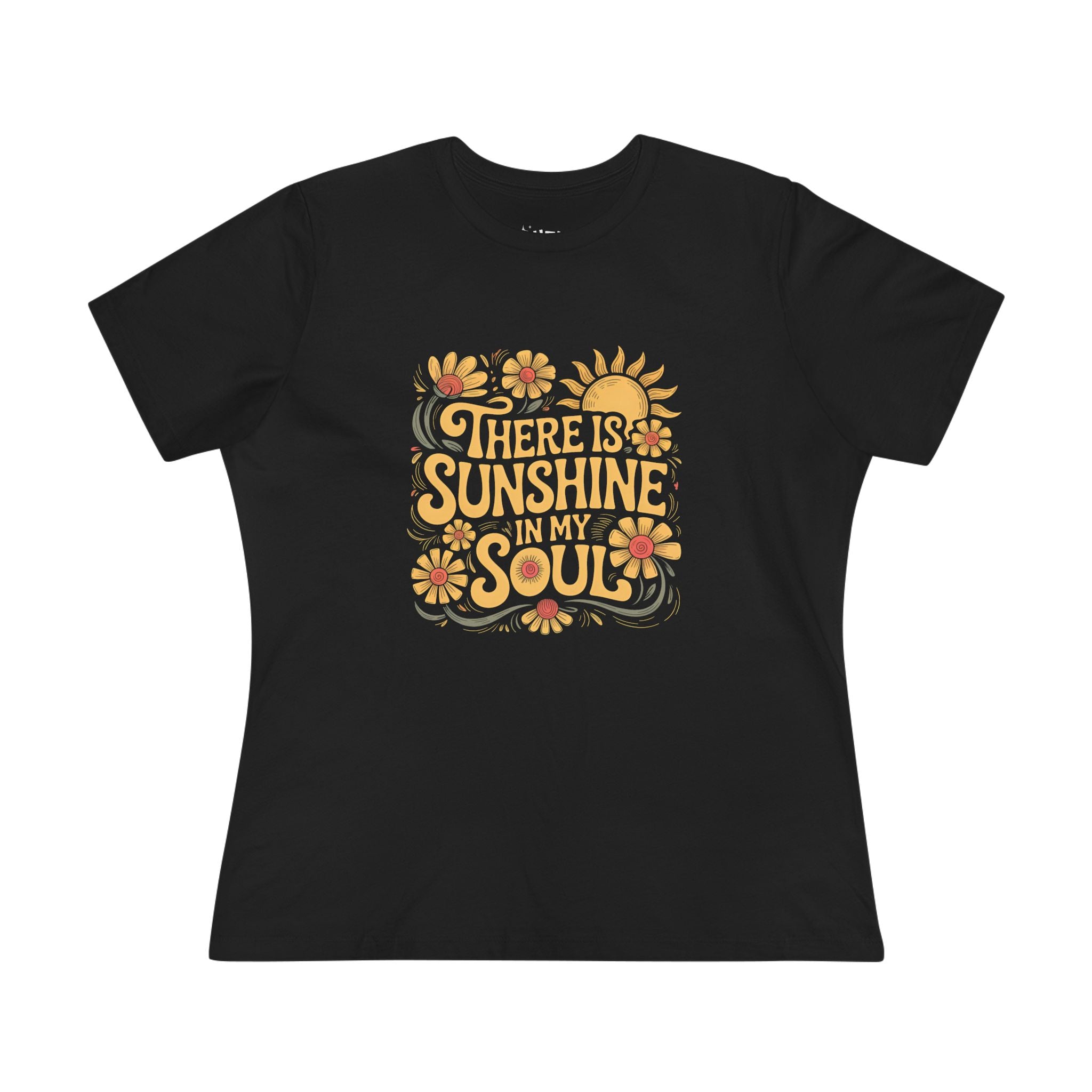 There is Sunshine in My Soul Women's Tee - Inspirational, Gift for Her, Summer Vibes, Casual Wear, Positive Quote Shirt