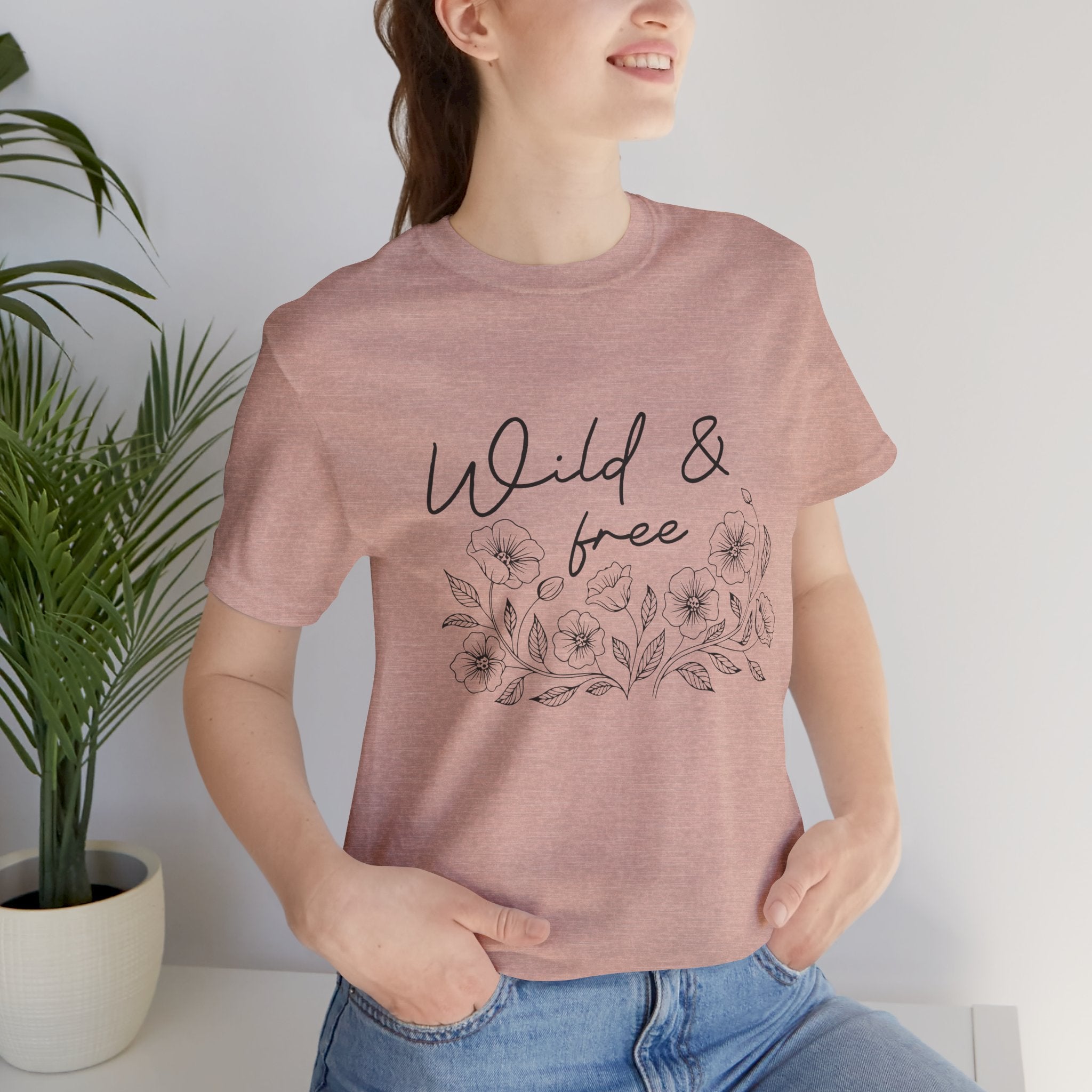 Wild & Free Tee - Nature-Inspired Graphic Shirt, Eco-Friendly Fashion, Casual Wear, Gift for Nature Lovers, Bohemian Style