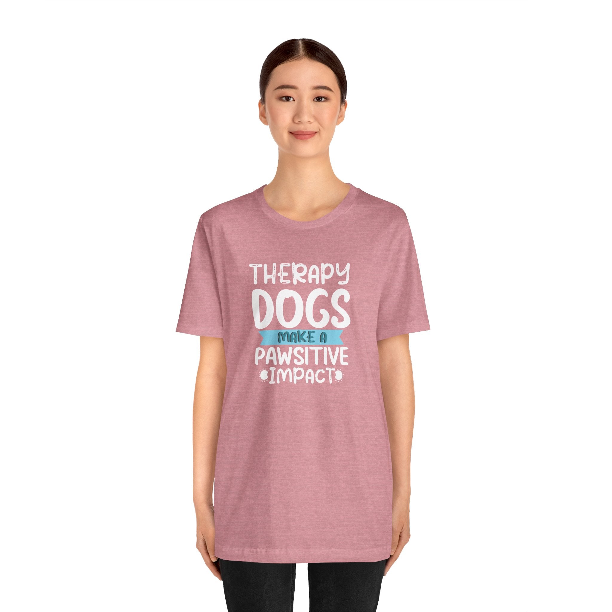 Therapy Dogs Impact Tee - Unisex Jersey Short Sleeve T-Shirt, Animal Lovers Gift, Dog Lovers Shirt, Volunteer Apparel, Pawsitive [...]