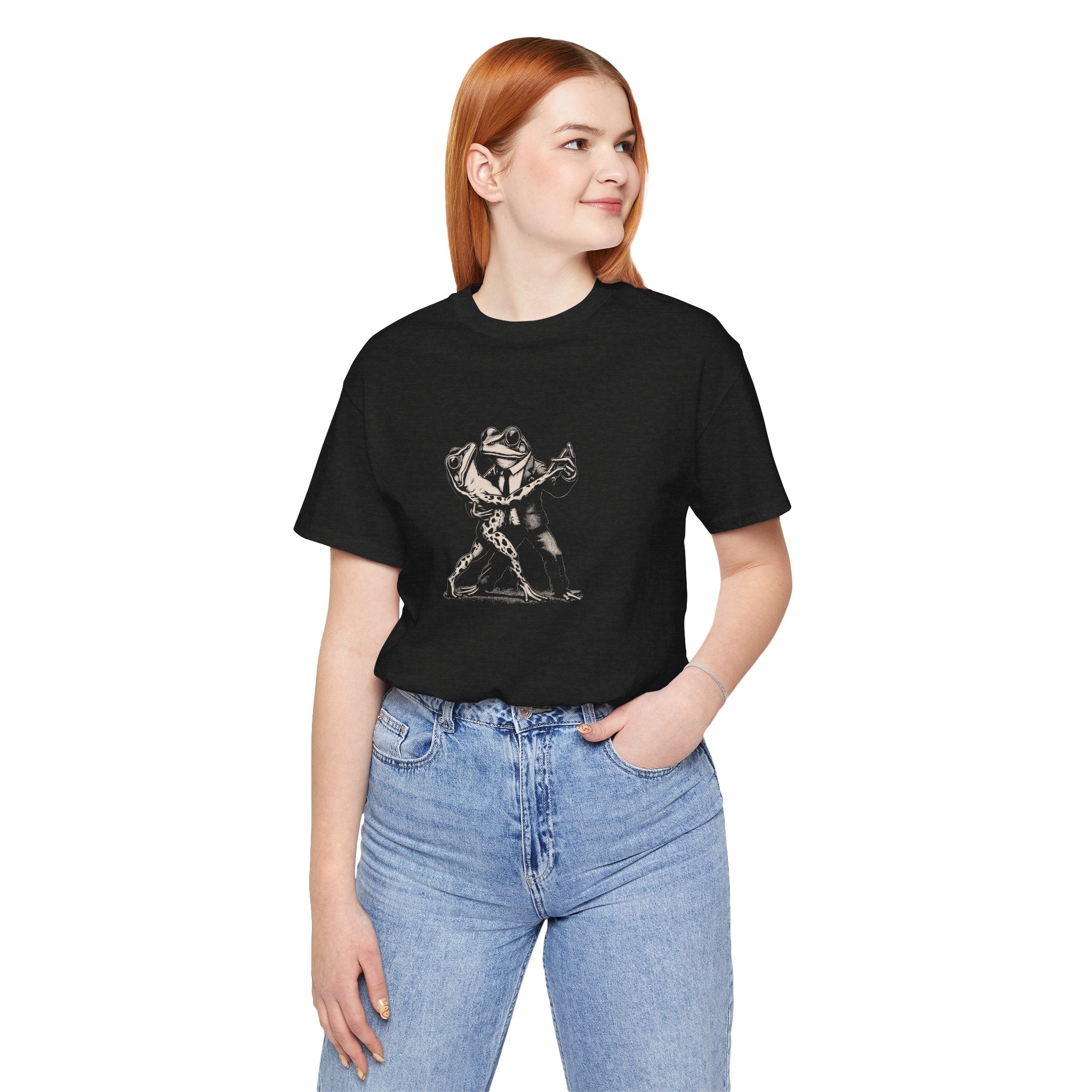 Frog Tango Graphic Tee, Casual Wear, Unisex Clothing, Unique Gift, Everyday Essentials, Perfect for Parties