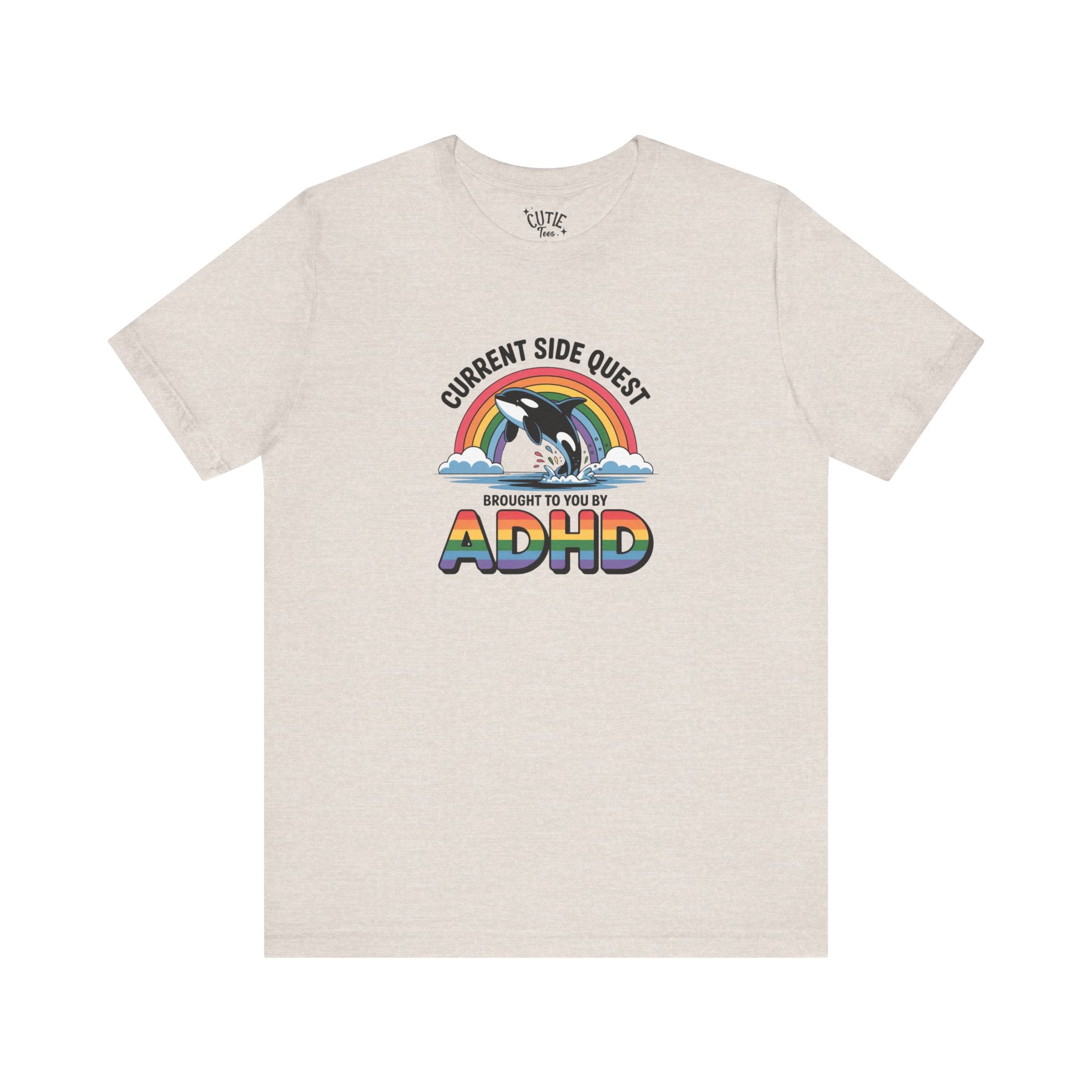 Sidequest Tee - Adhd rainbow whale